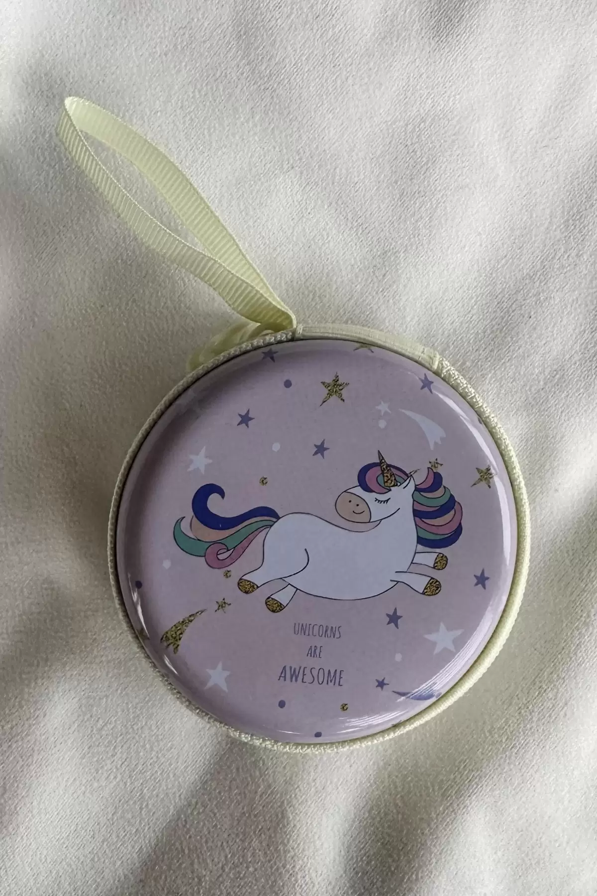 Lila Renk Unicorn Figürlü Cüzdan/Anahtarlık