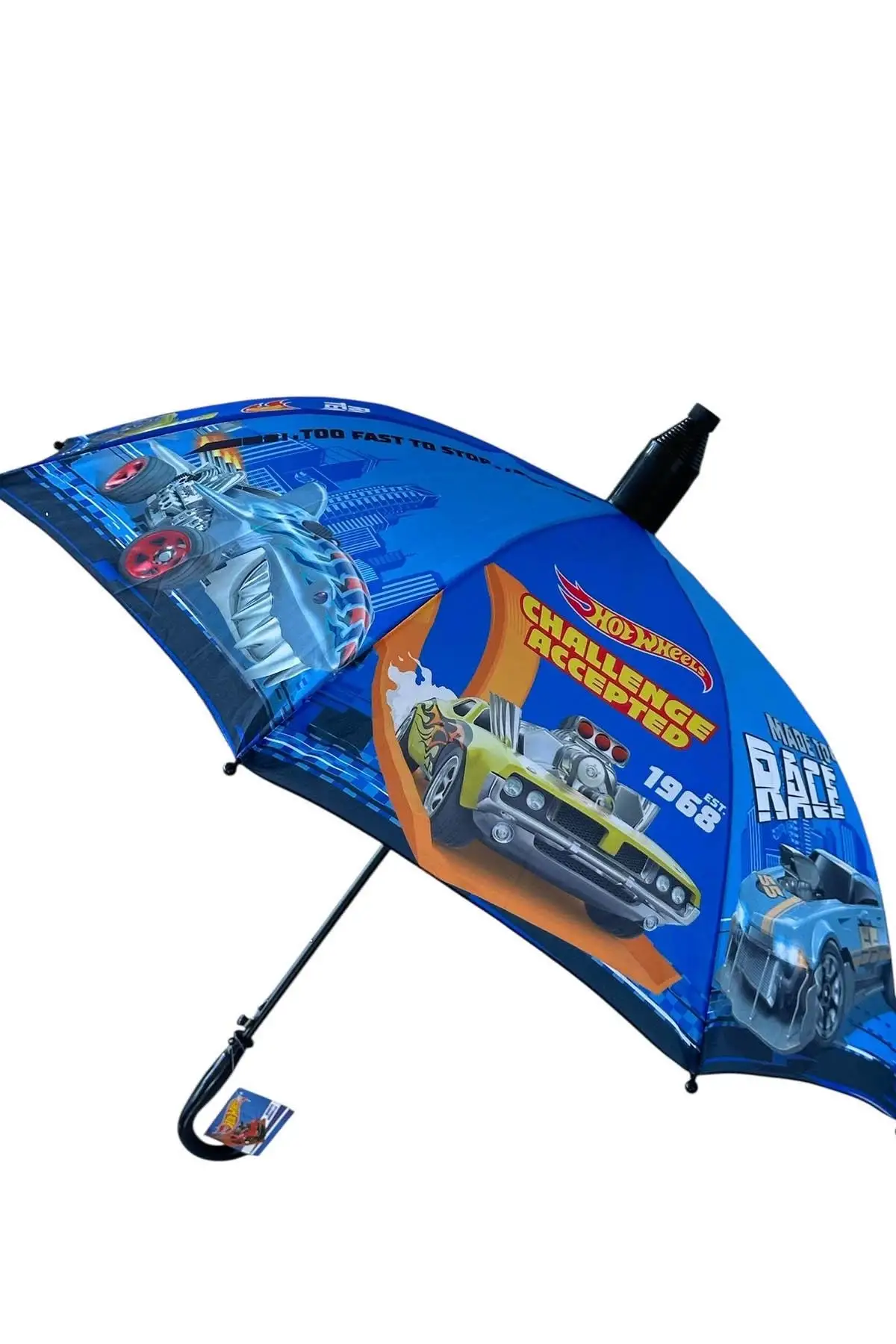 Mavi Renk Karışık Figürlü Kılıflı Çocuk Şemsiye