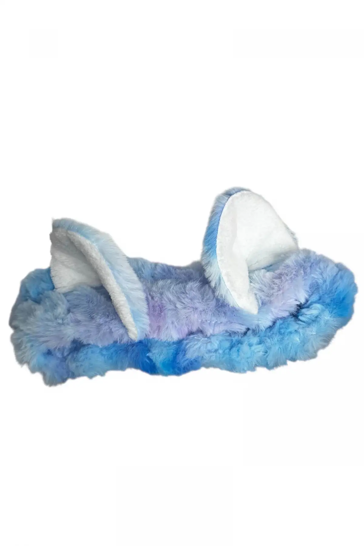 Mavi Renk Kulak Figürlü Peluş Saç Bandı