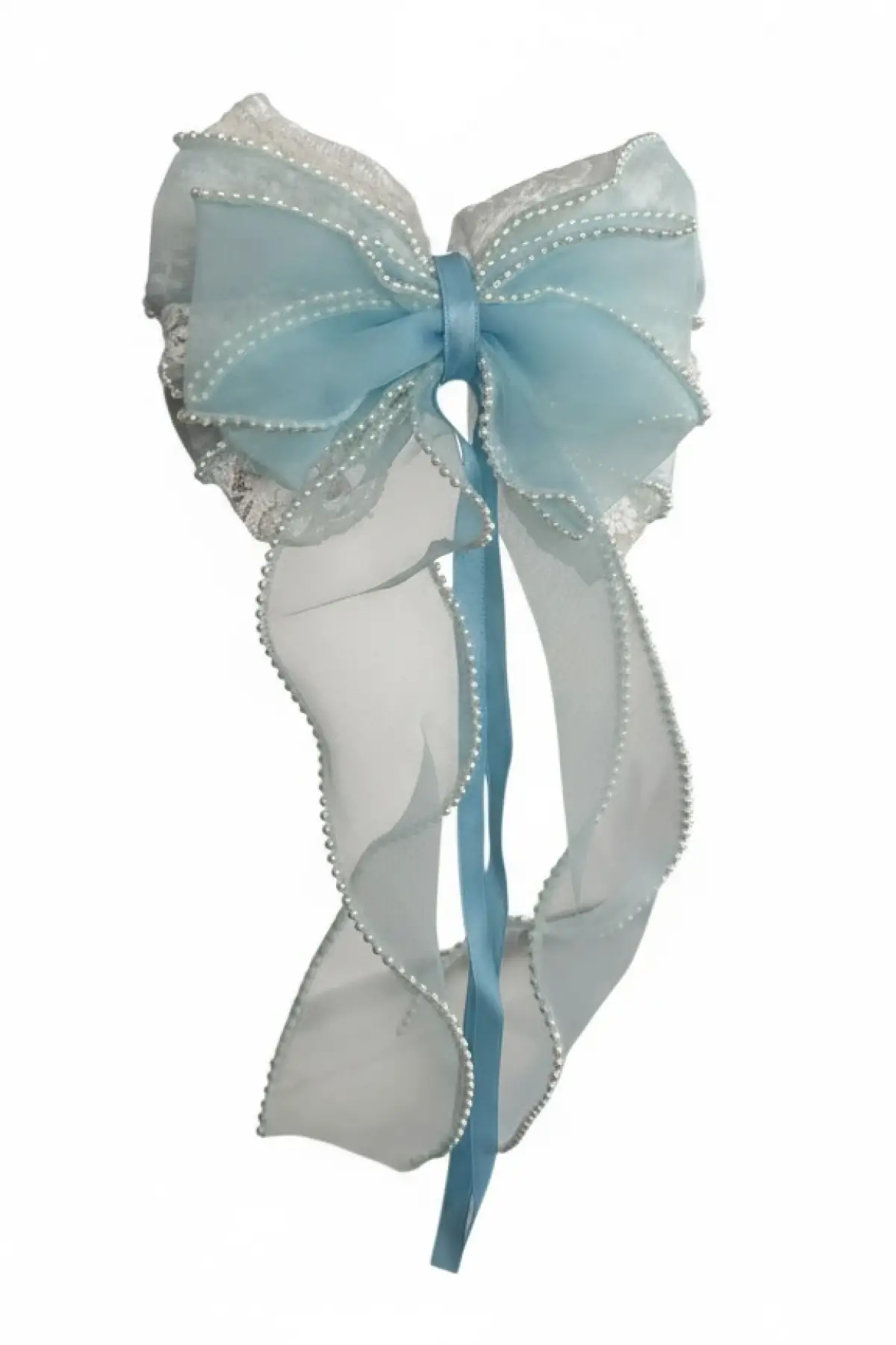 Mavi Renk Kurdele Figürlü Otomat Toka