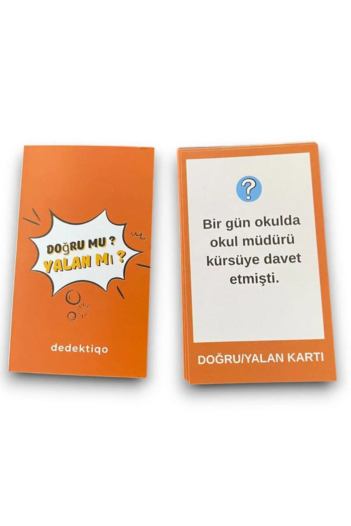 Moodunu Bul Doğru Mu Yalan Mı 56 Kart Eğlence Yılbaşı Parti Dedektif Sevgili- Çift Kart Oyunu