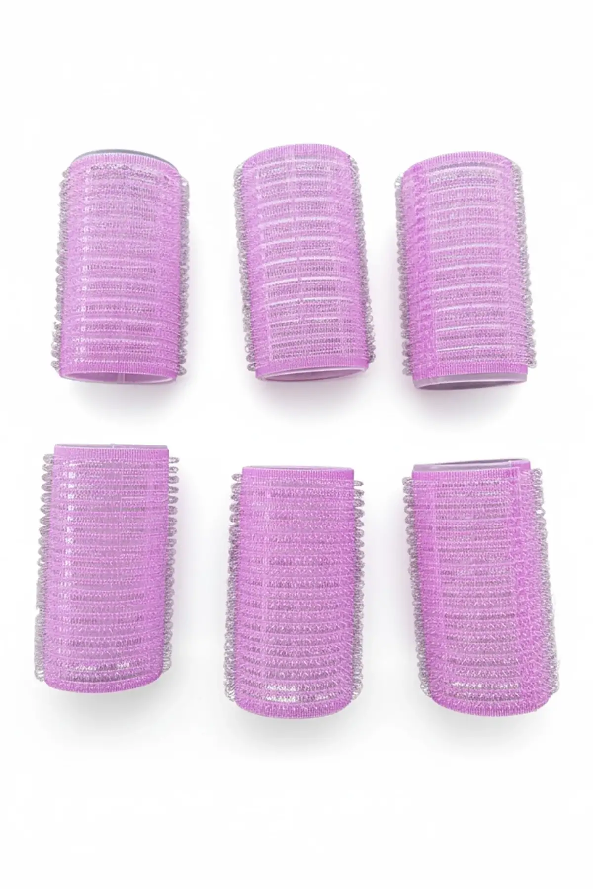 Mor Renk 6lı Küçük Boy Bigudi Set