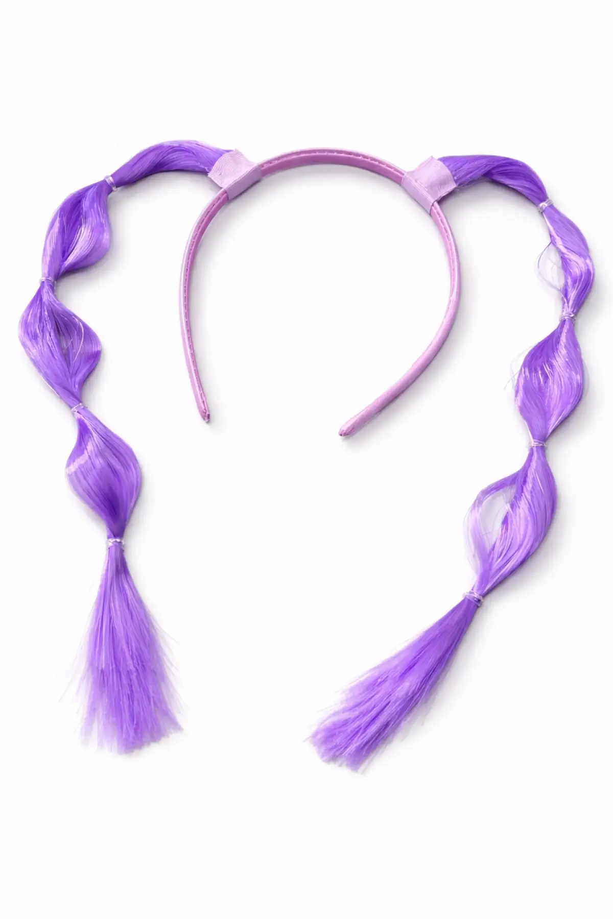 Mor Renk Saç Detaylı Çocuk Taç