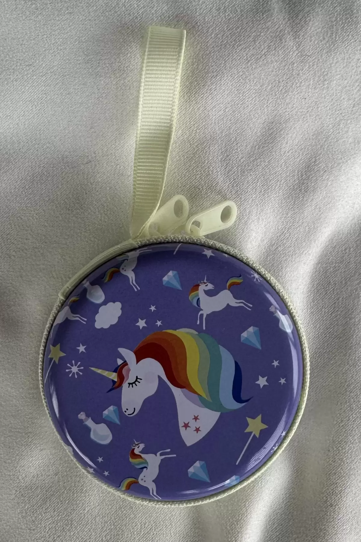 Mor Renk Unicorn Figürlü Cüzdan/Anahtarlık