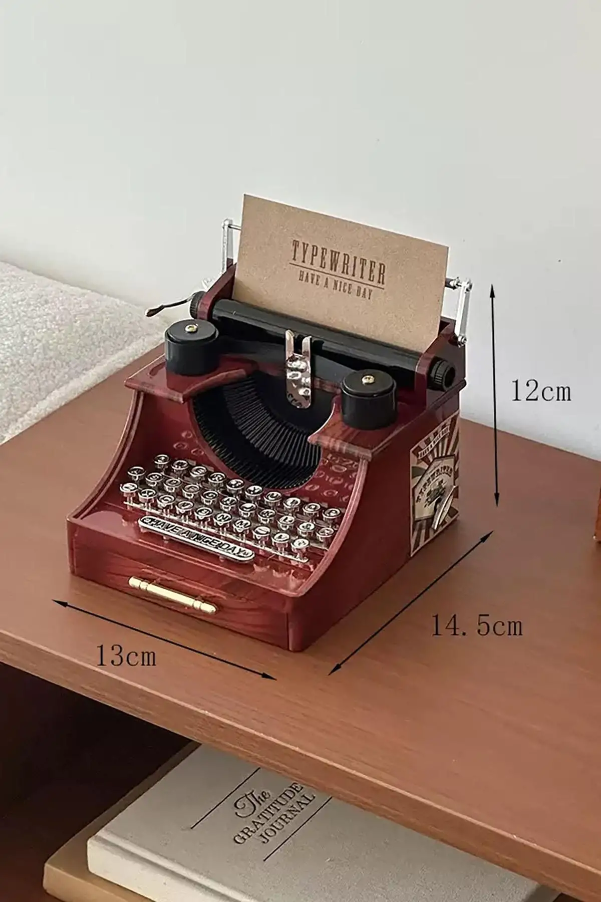 Nostaljik Tasarım Daktilo Hareketli Müzik Kutusu