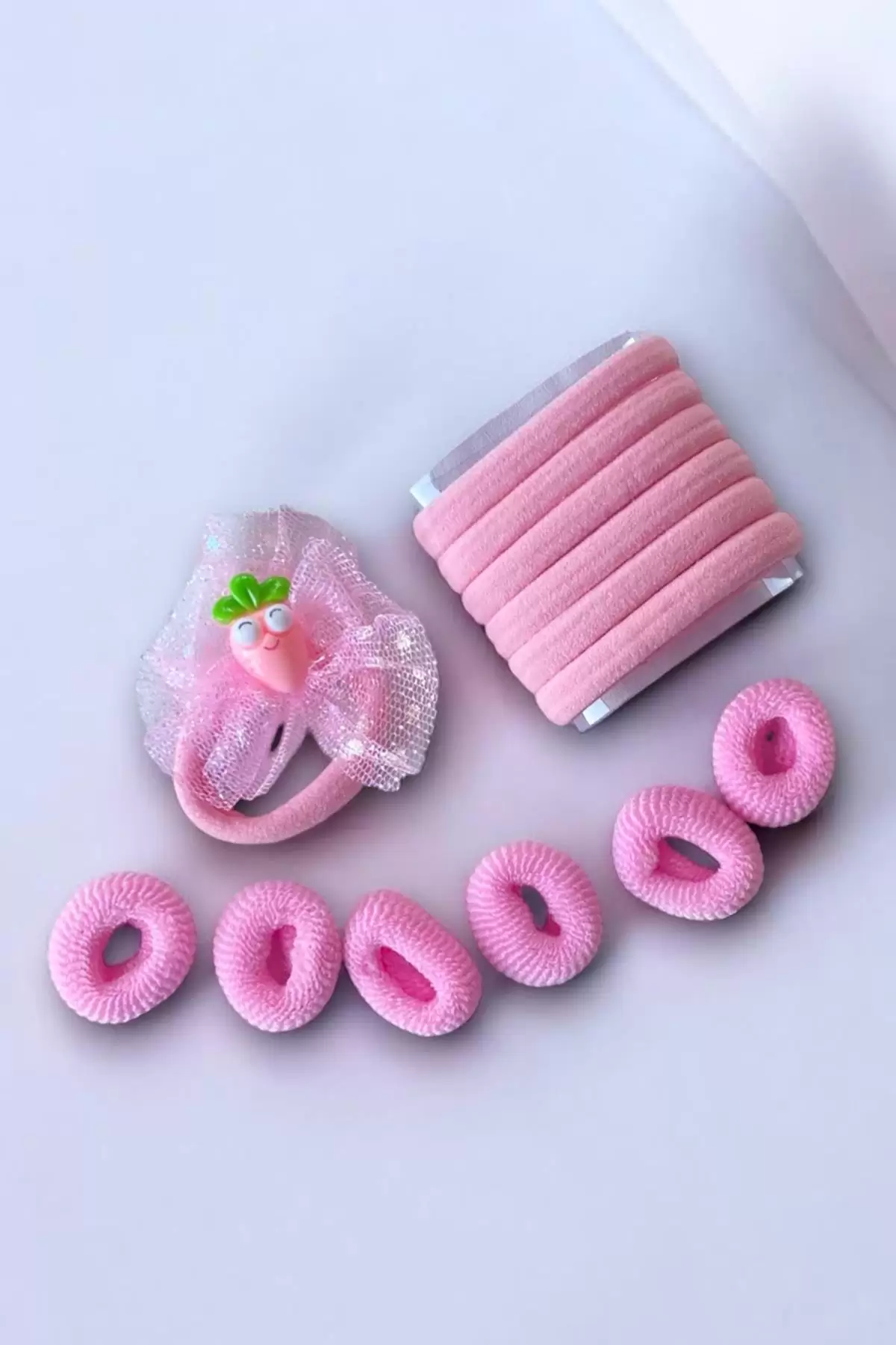 Pembe Renk Çantalı Çocuk Toka Set