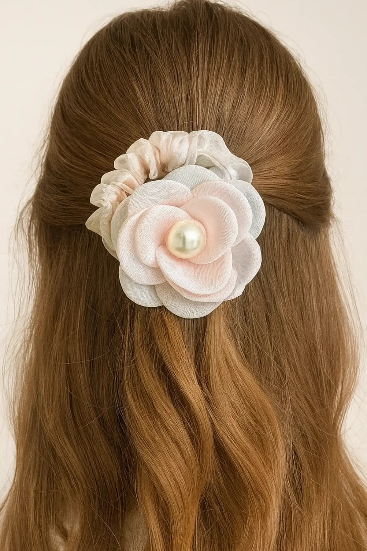 Pembe Renk Çiçek Figürlü Simit Toka