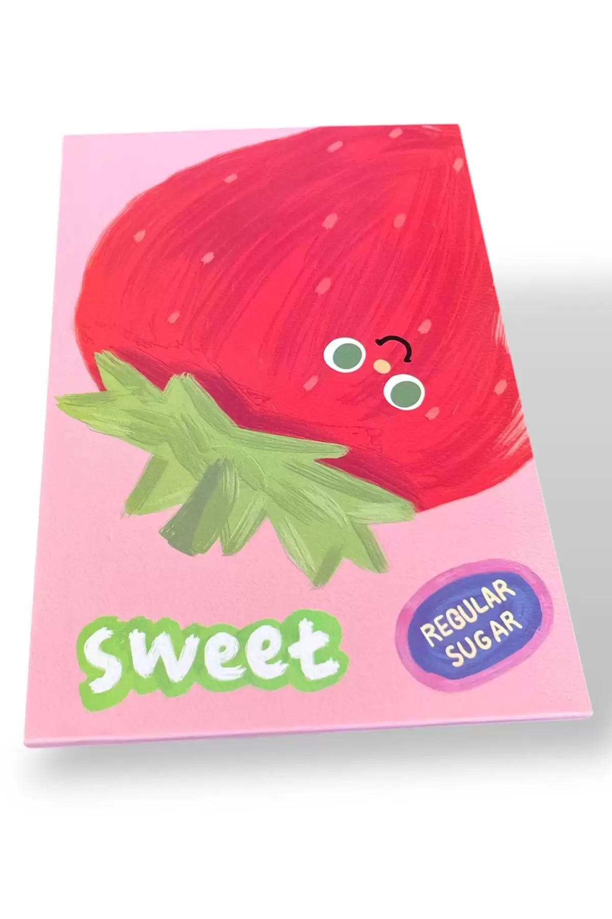 Pembe Renk Çilek Figürlü Masa Aynası