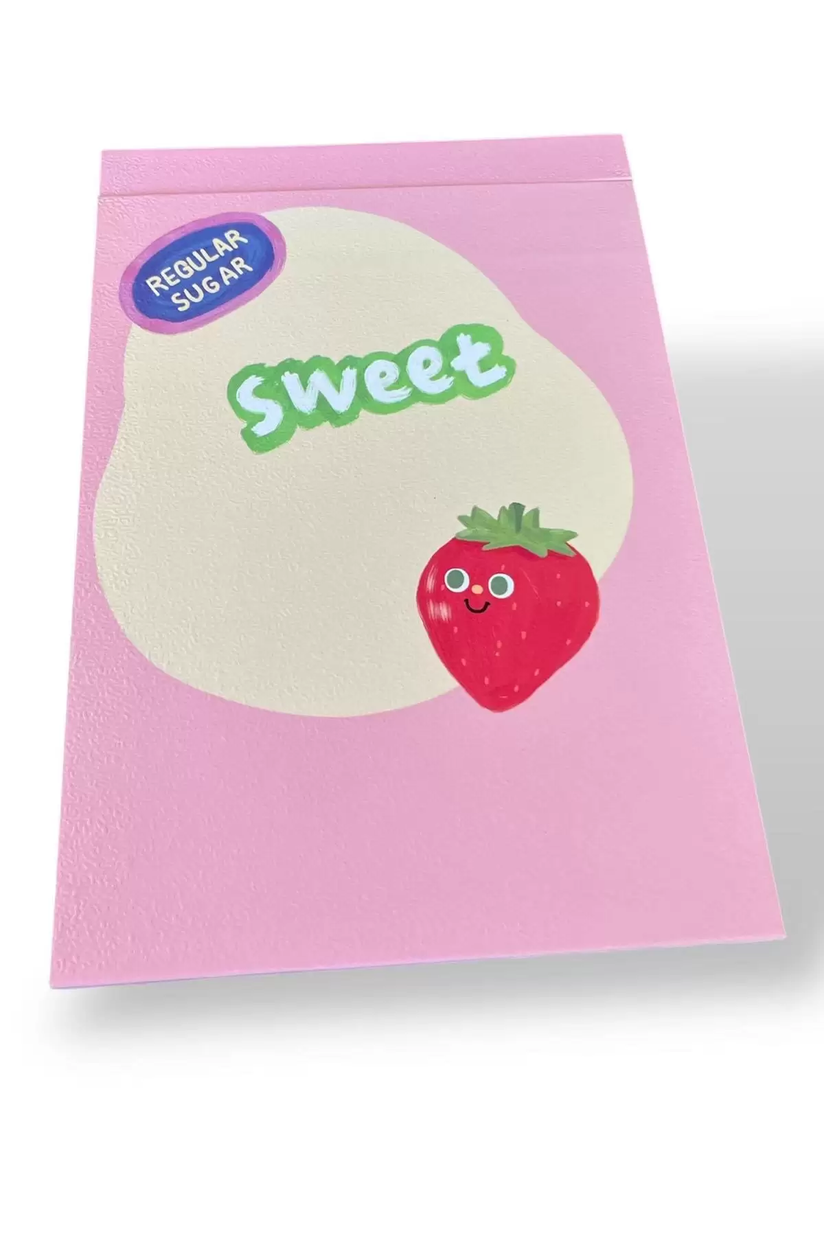 Pembe Renk Çilek Figürlü Masa Aynası