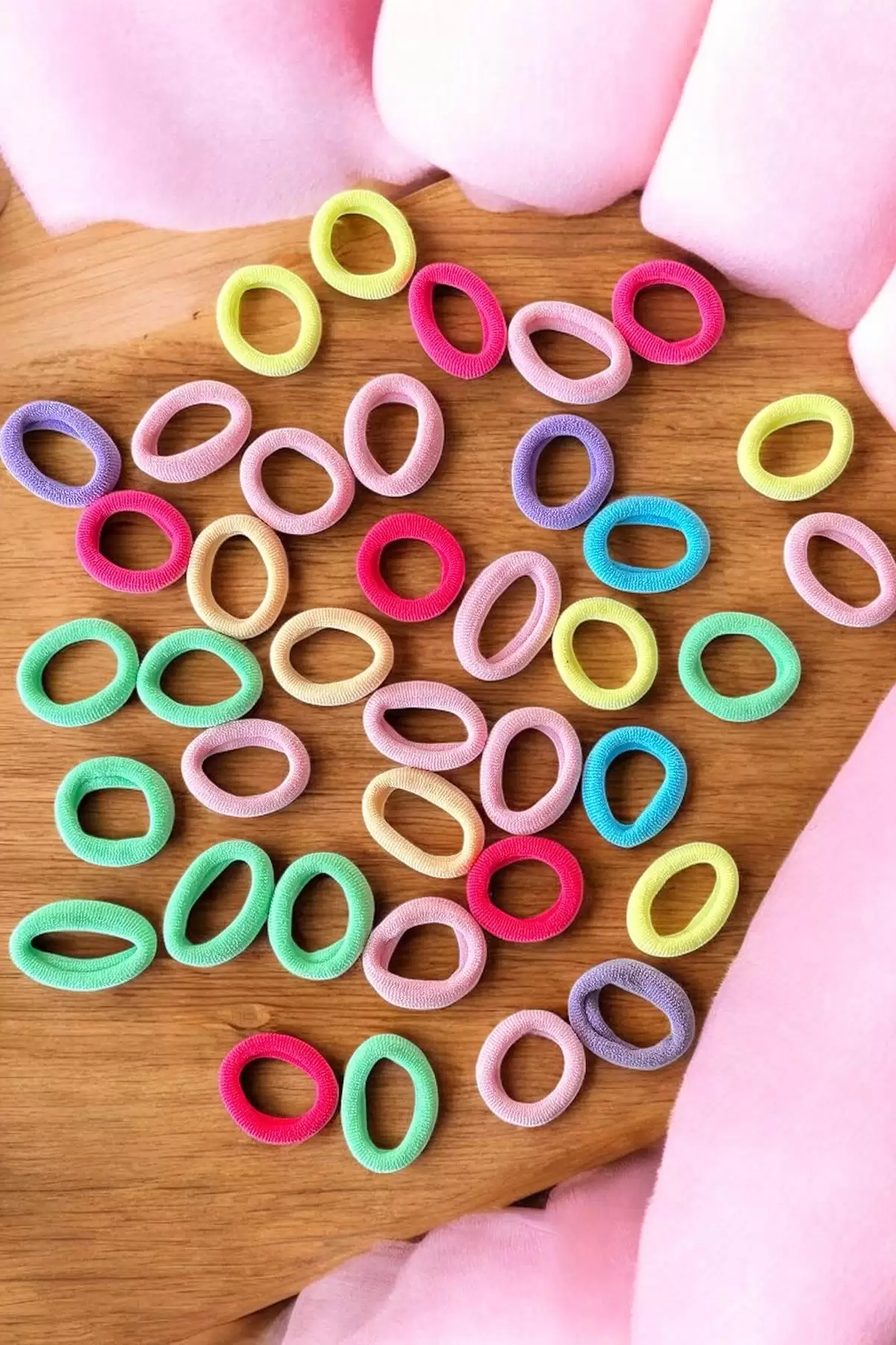 Pembe Renk Deniz Kabuğu Figürlü Çantalı Toka Set