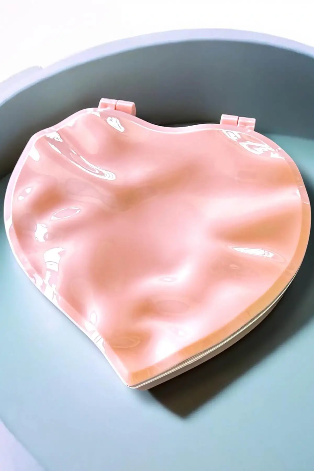 Pembe Renk Kalp Figürlü Aynalı Takı Organizeri