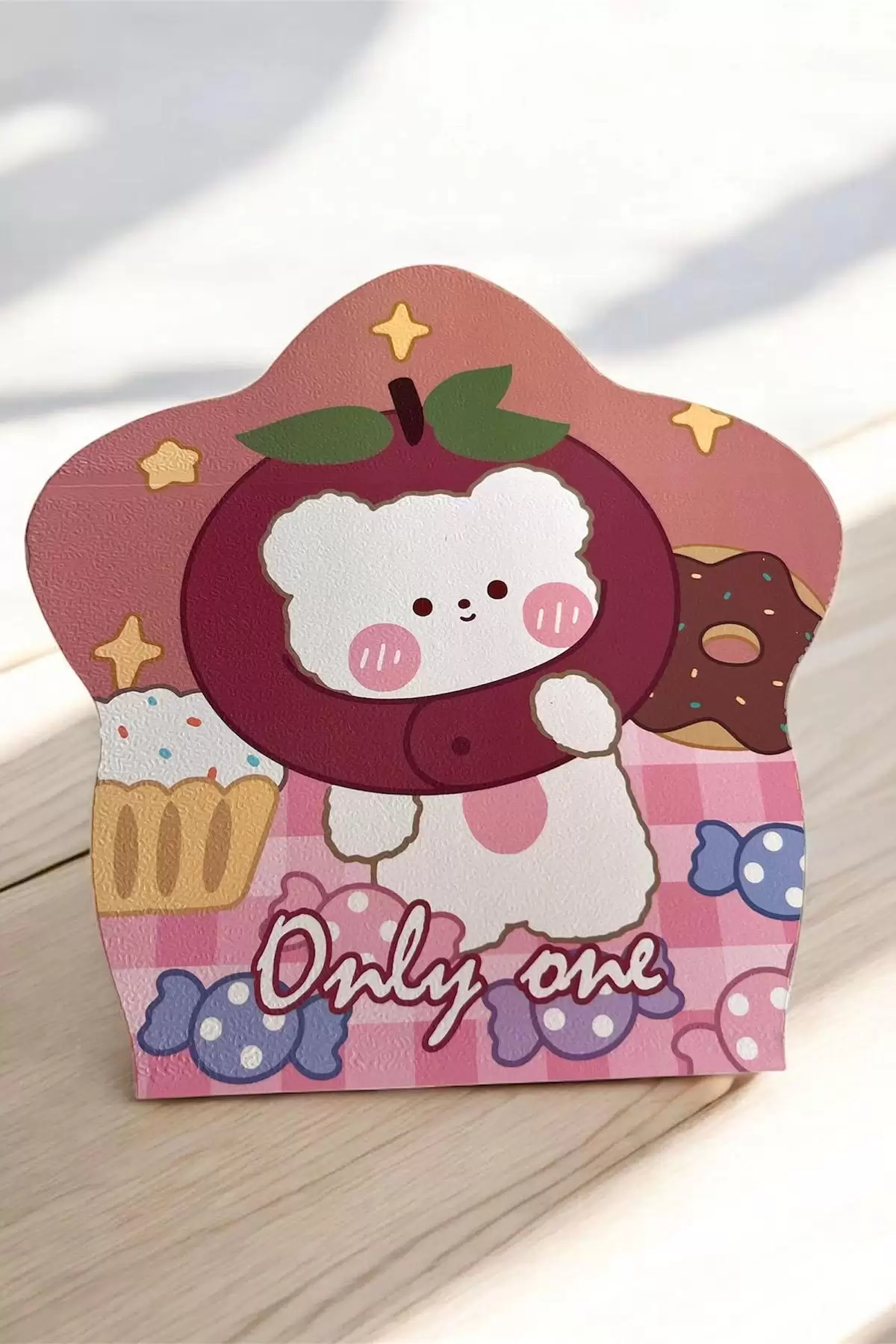 Pembe Renk Karışık Figürlü Masa Aynası