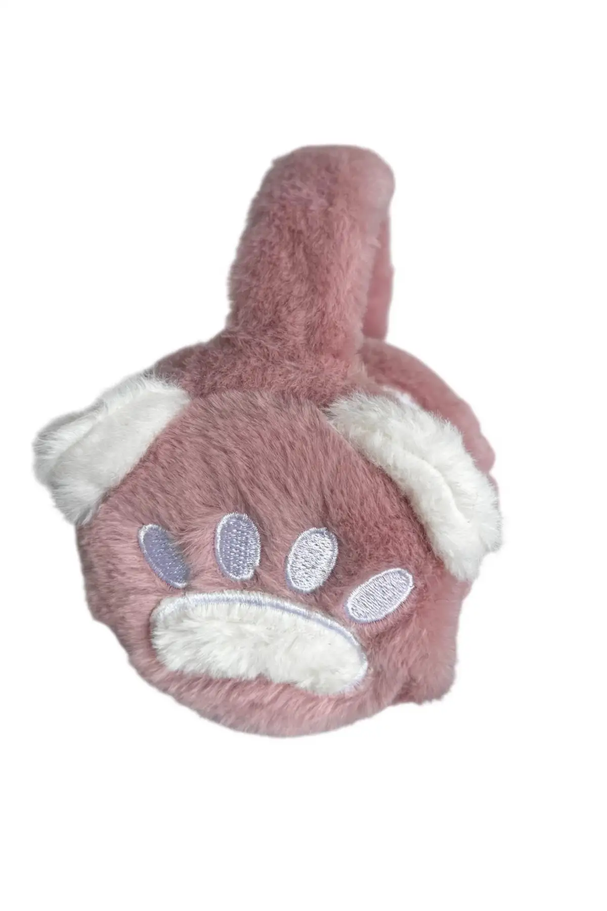 Pembe Renk Pati Figürlü Peluş Kulaklık