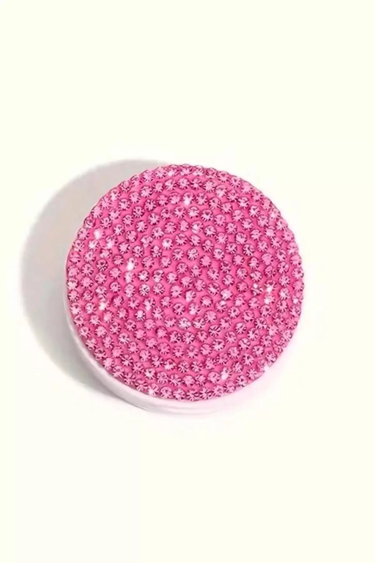 Pembe Renk Taş Detaylı 3D Telefon Tutacağı