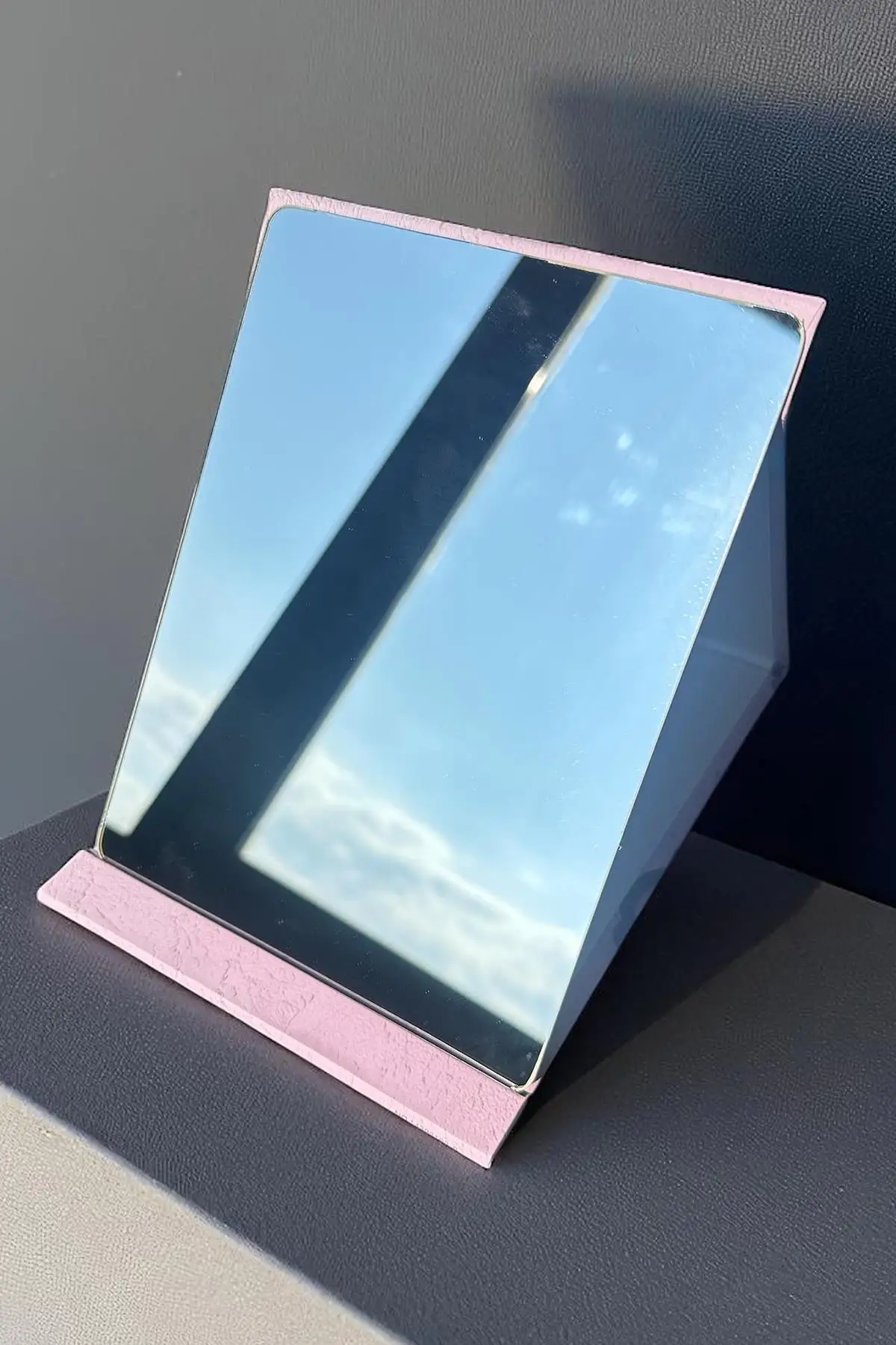 Pembe Renk Tavşan Figürlü Masa Aynası