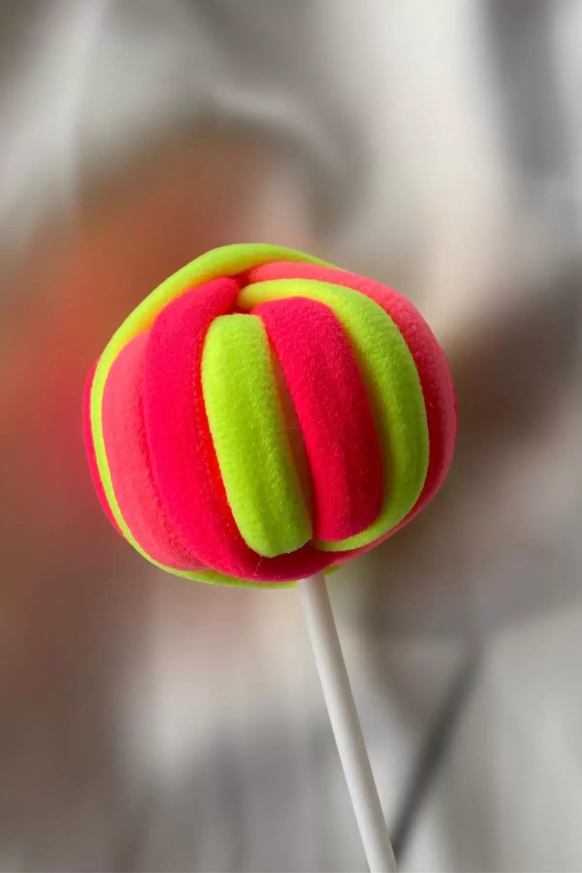 Pembe Ve Sarı Renk Lolipop Figürlü Lastik Toka Set