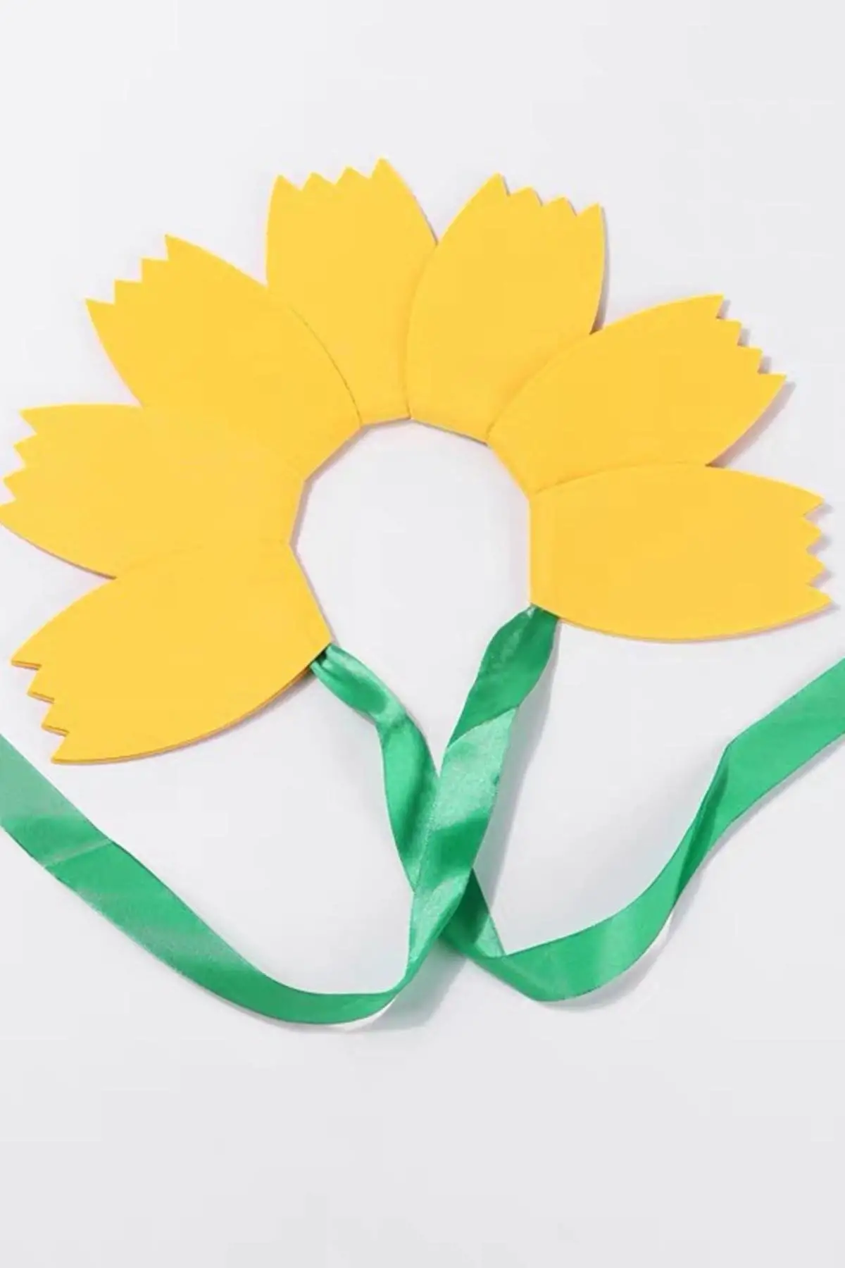 Sarı Renk Lale Figürlü Tasarım Taç