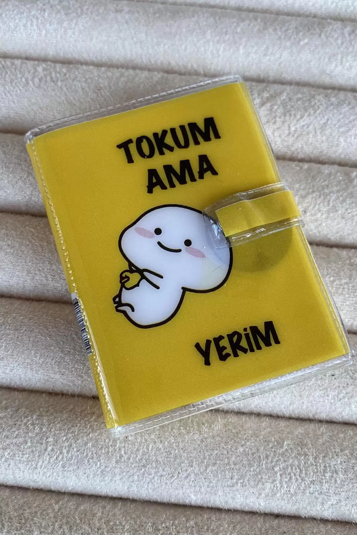 Sarı Renk Tokum Ama Yerim Yazılı Mini Defter