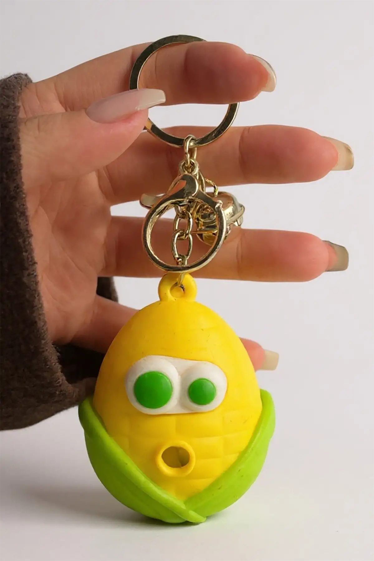 Sarı Ve Yeşil Renk Mısır Figürlü Anahtarlık