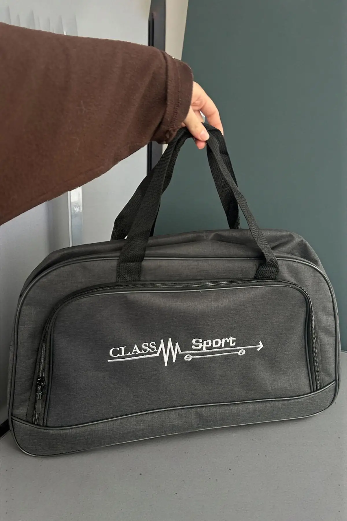 Siyah Renk Büyük Boy El Çantası/ Seyahat Çantası