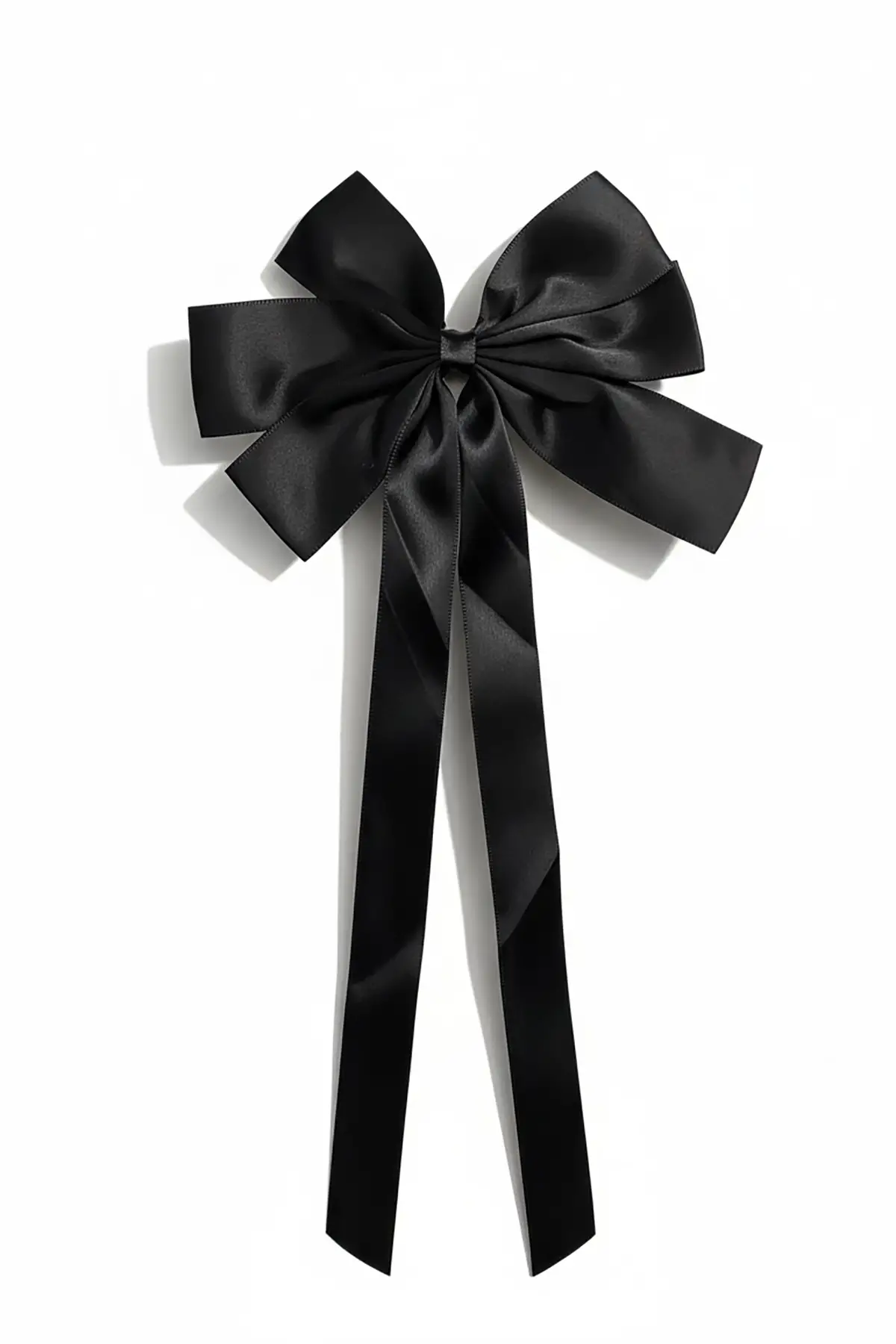 Siyah Renk Kurdele Detaylı Pens Toka