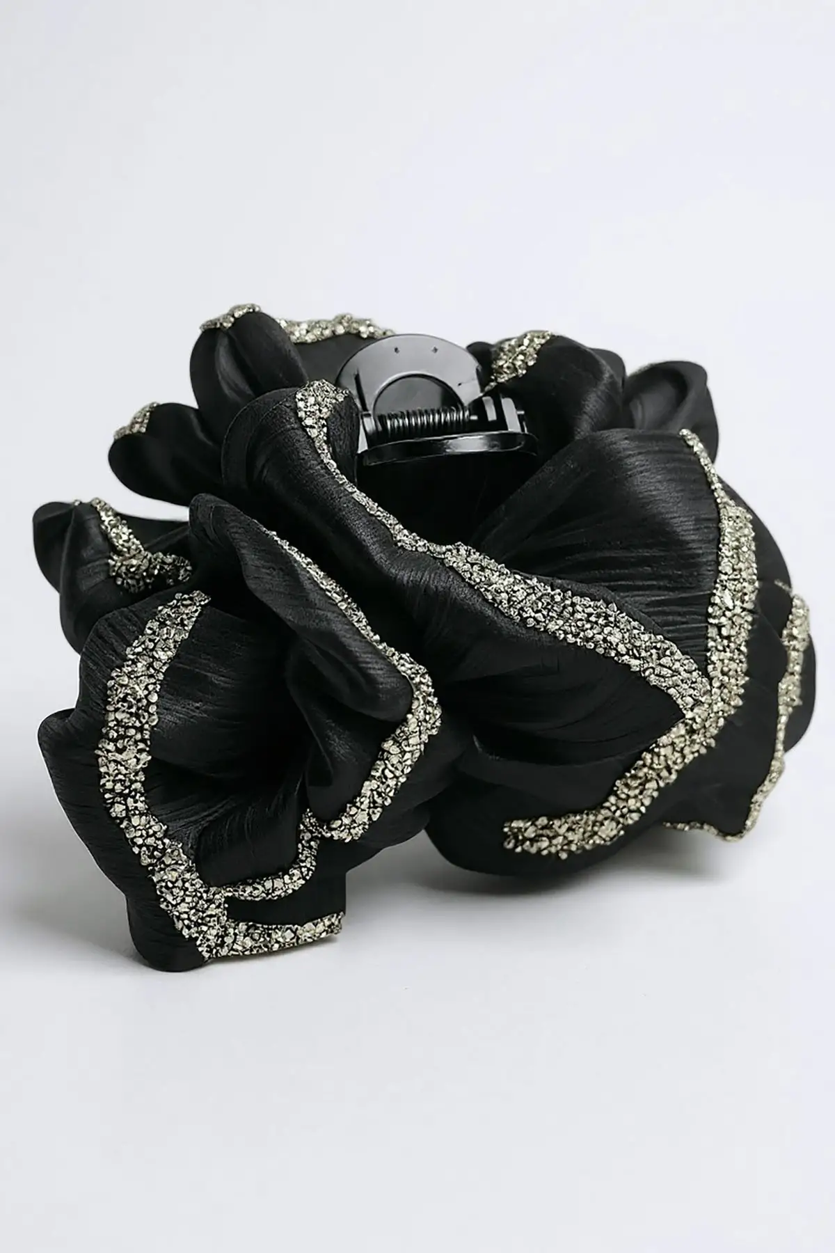 Siyah Renk Taş Detaylı Mandal Toka