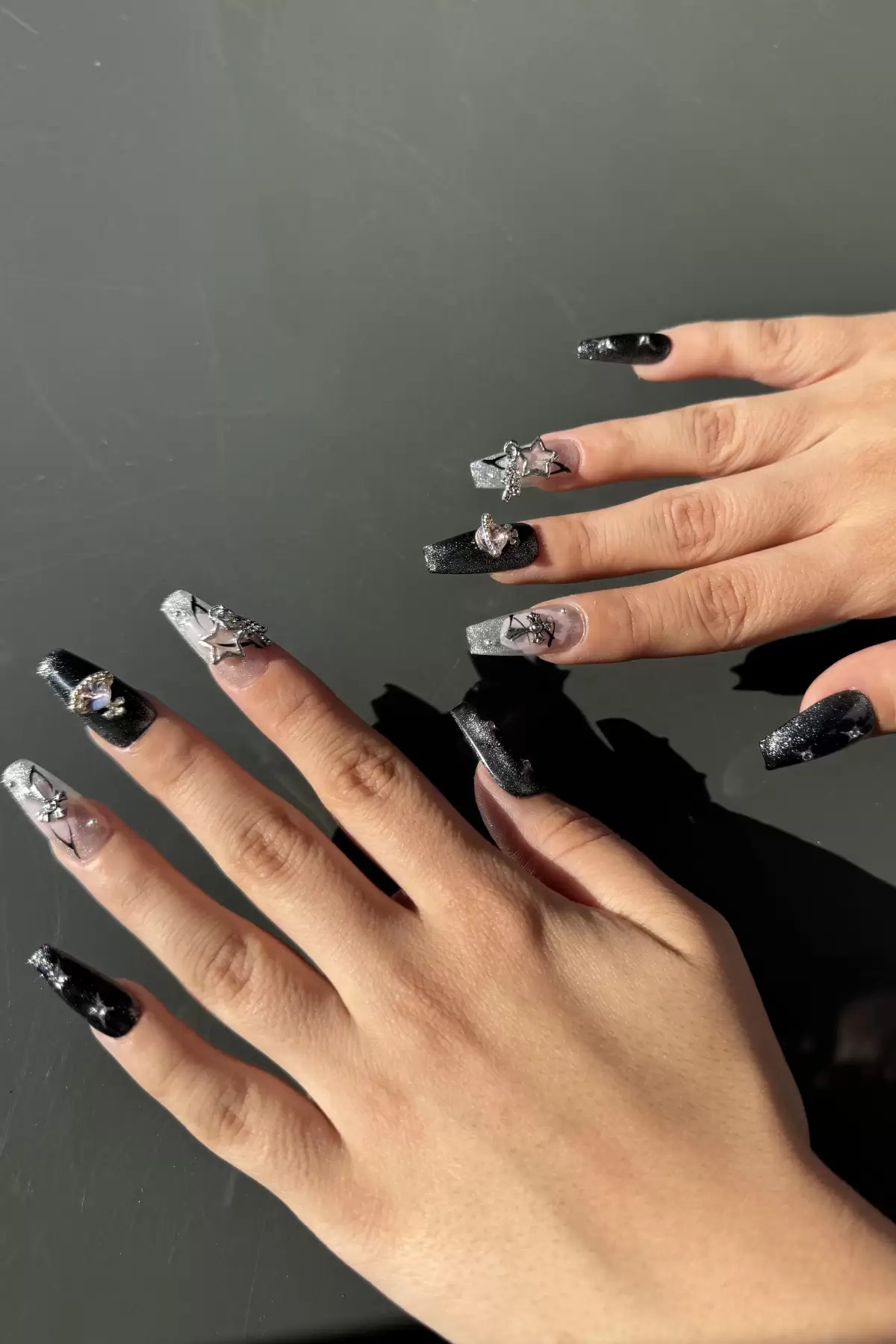 Taşlı Nail Art Detaylı Protez Tırnak