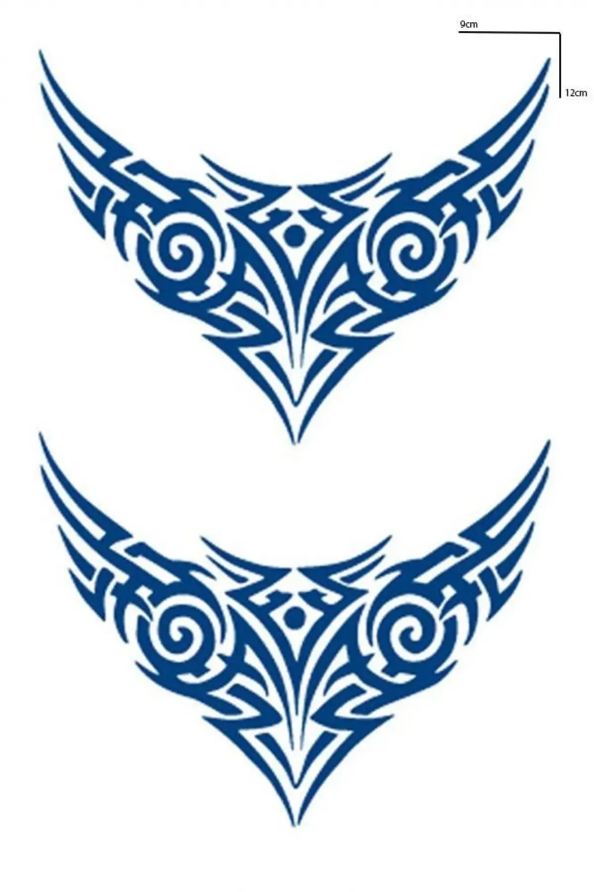 Tribal Figürlü 12 Saat Sonra Kararan Geçici Dövme Tattoo