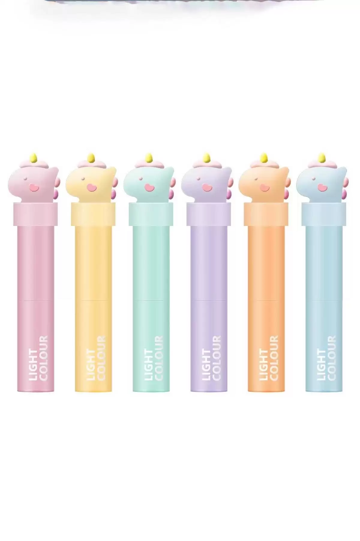 Unicorn Figürlü 6lı Fosforlu Kalem Set