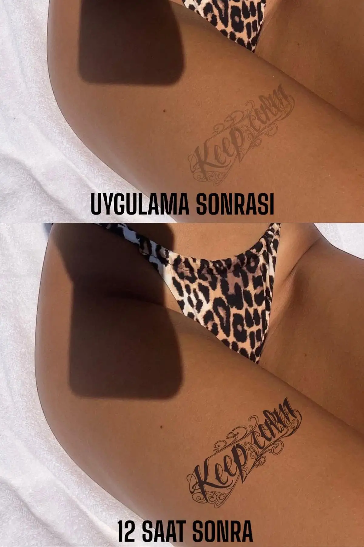 Yazı Detaylı 12 Saat Sonra Kararan Geçici Dövme Tattoo