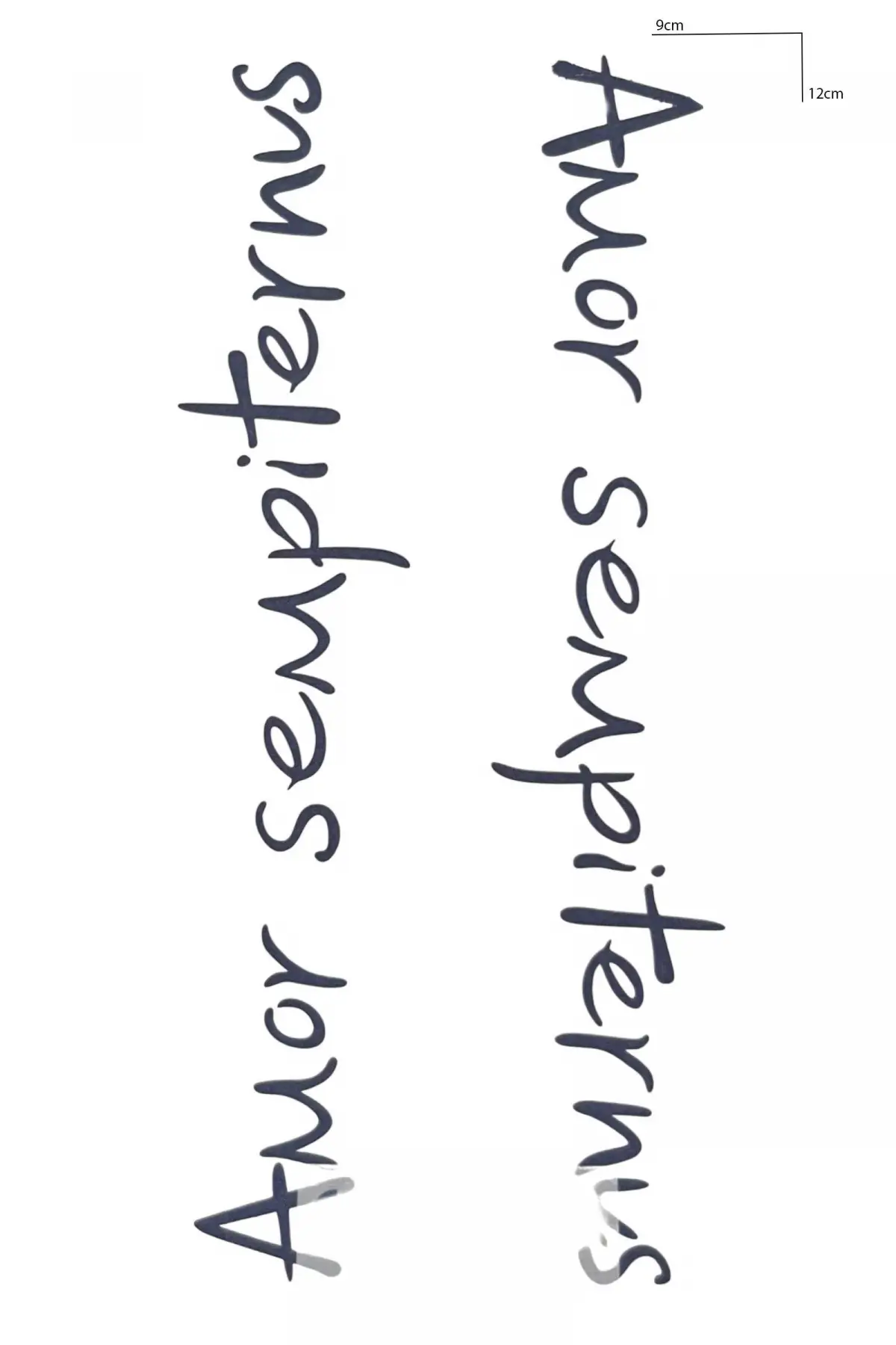 Yazılı 12 Saat Sonra Kararan Geçici Dövme Tattoo