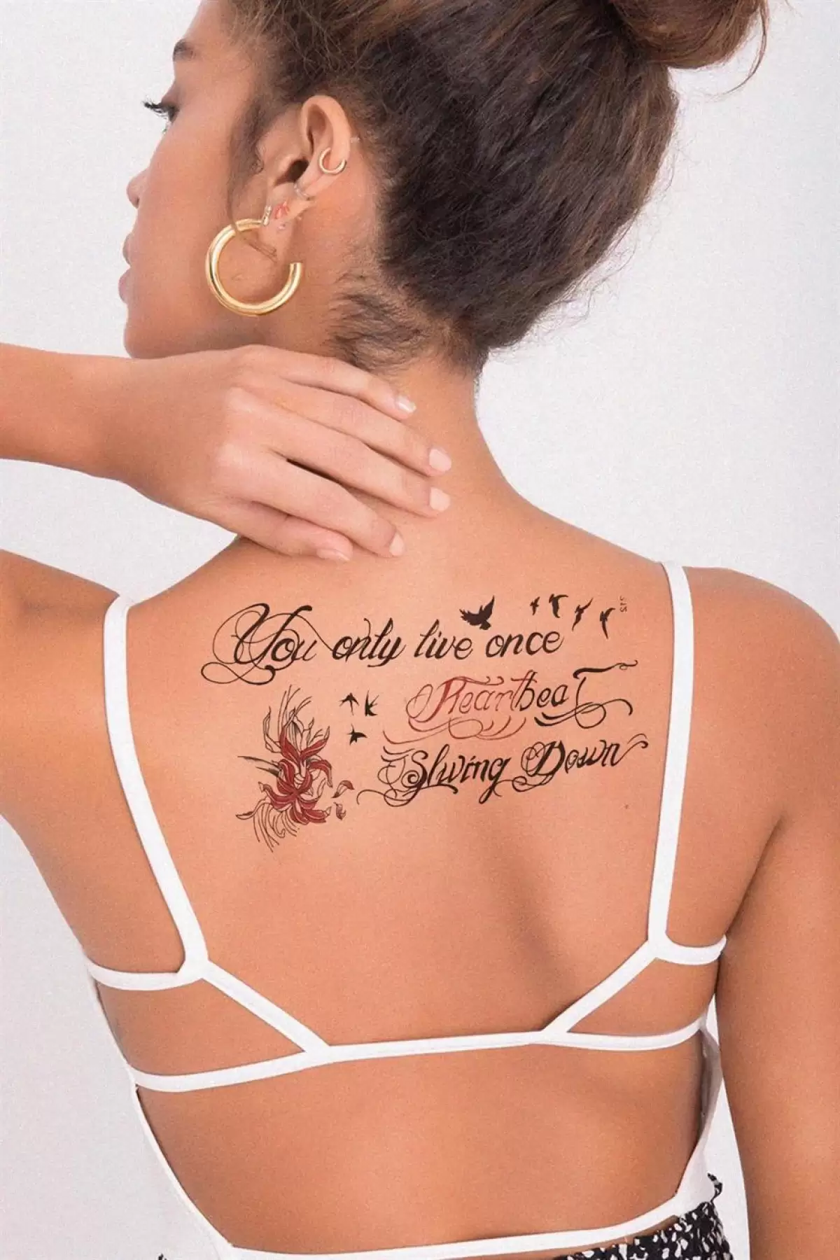 Yazılı Geçici Dövme Tattoo