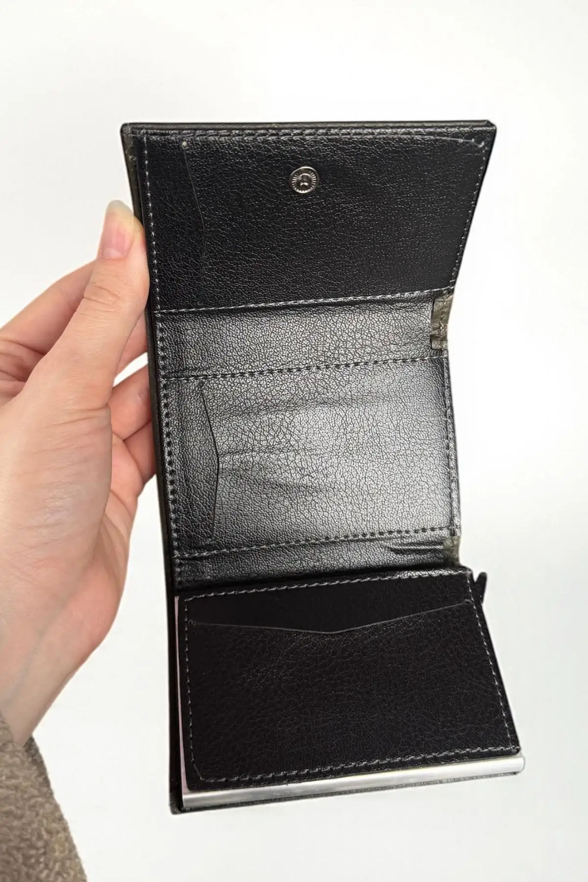 Yeşil Renk Otomatik Cüzdan/Kartlık