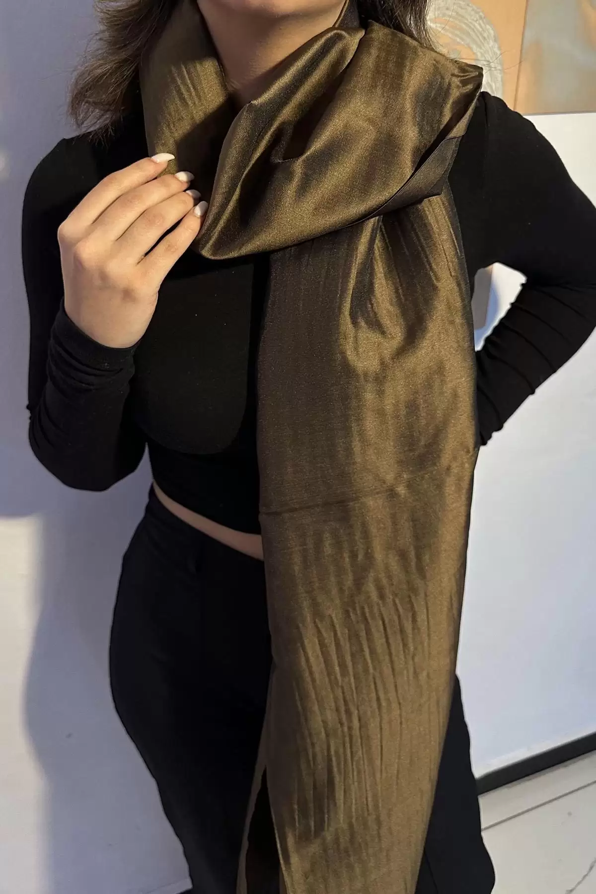 Yeşil Renk Tafta Şal