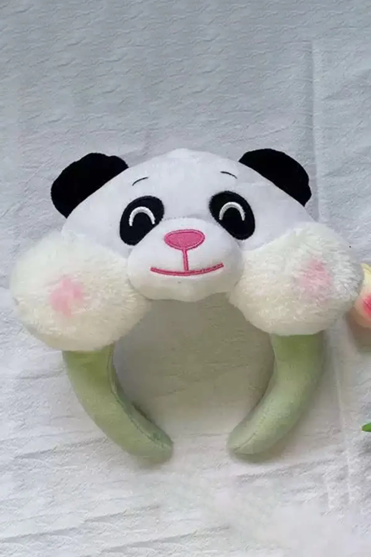 Yeşil Ve Beyaz Renk Köpek Figürlü Peluş Taç