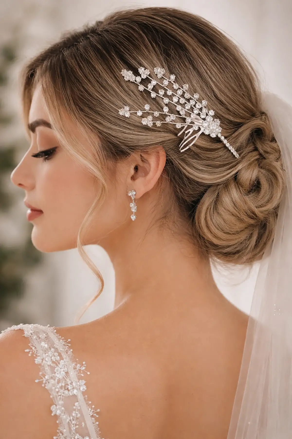 Zirkon Taşlı Gelin/Kına/Nişan/Söz Tasarım Taç