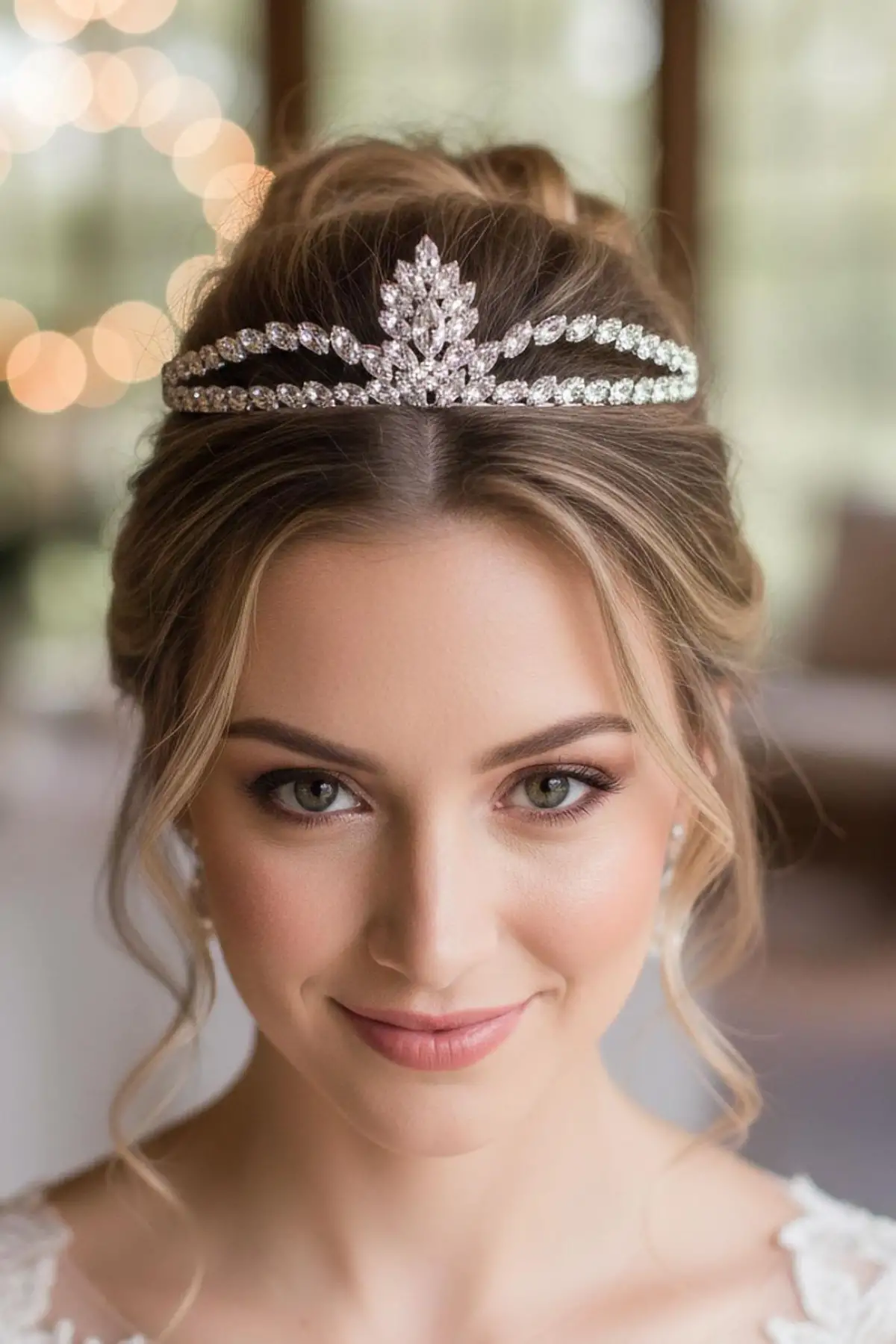 Zirkon Taşlı Gelin/Kına/Nişan/Söz Tasarım Taç