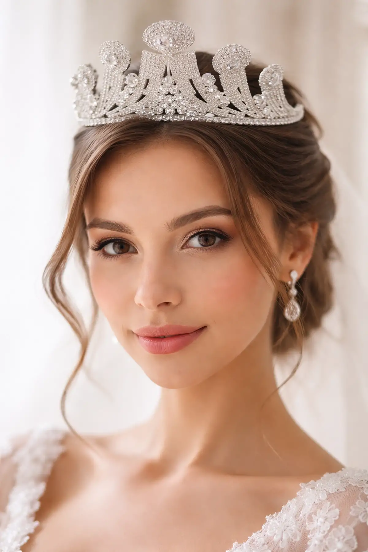 Zirkon Taşlı Gelin/Kına/Nişan/Söz Tasarım Taç