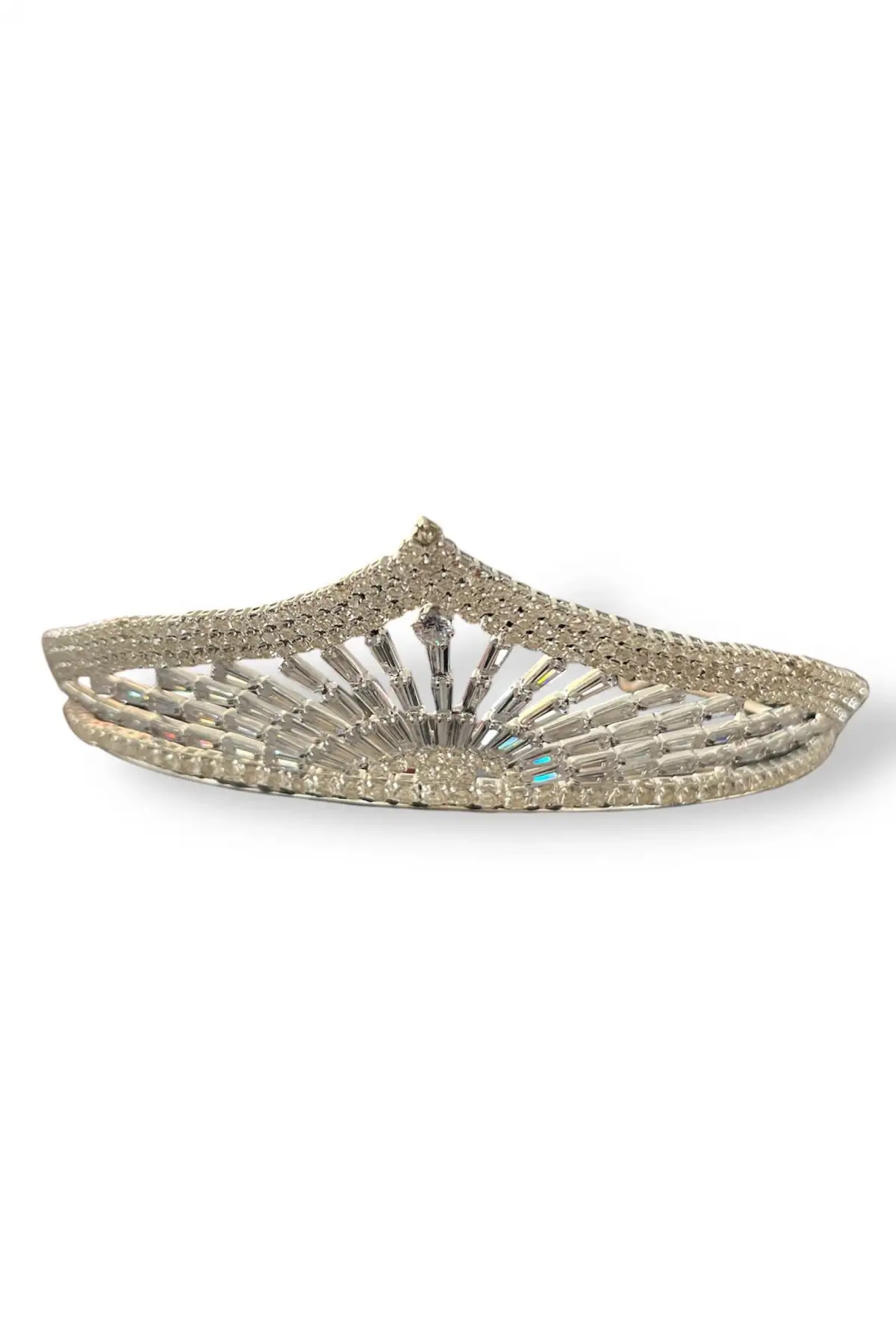 Zirkon Taşlı Gelin/Kına/Nişan/Söz Tasarım Taç