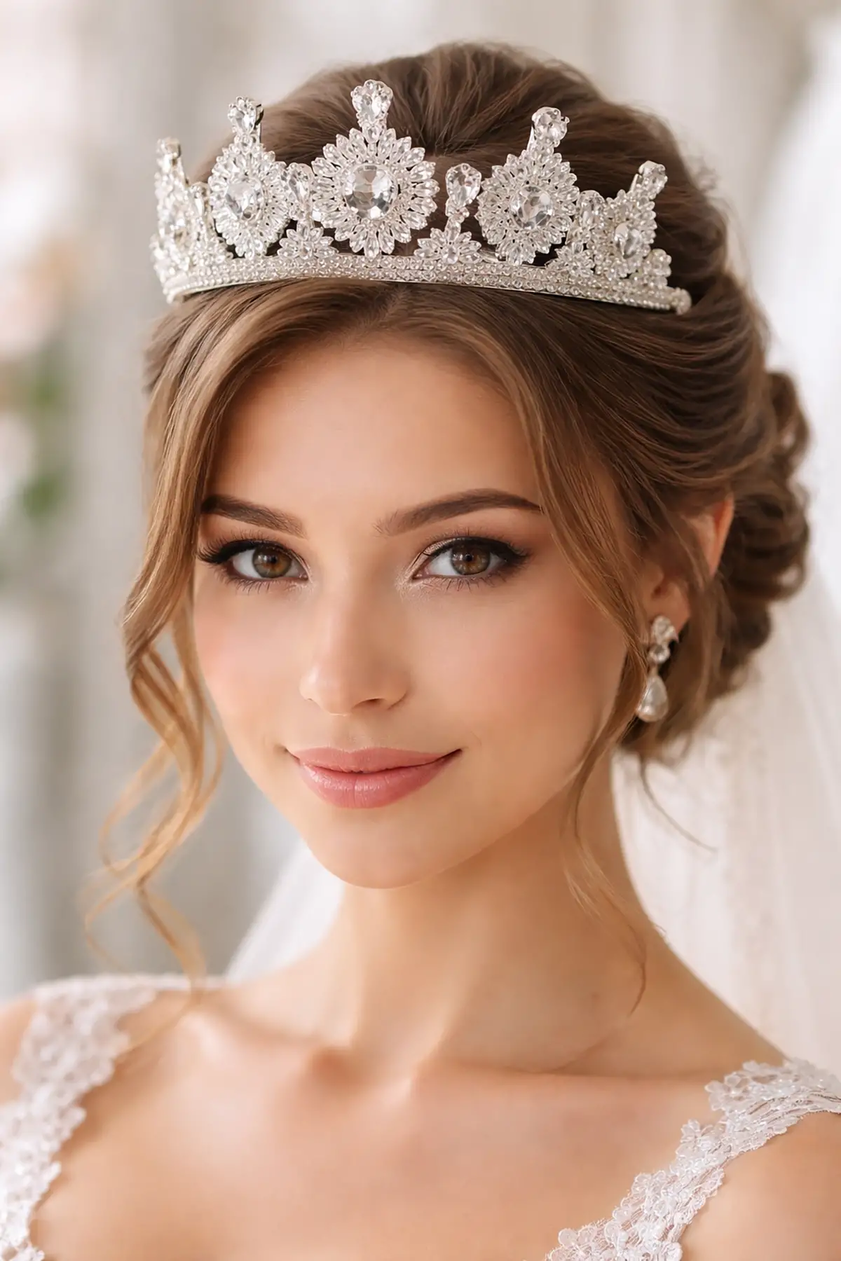 Zirkon Taşlı Gelin/Kına/Nişan/Söz Tasarım Taç