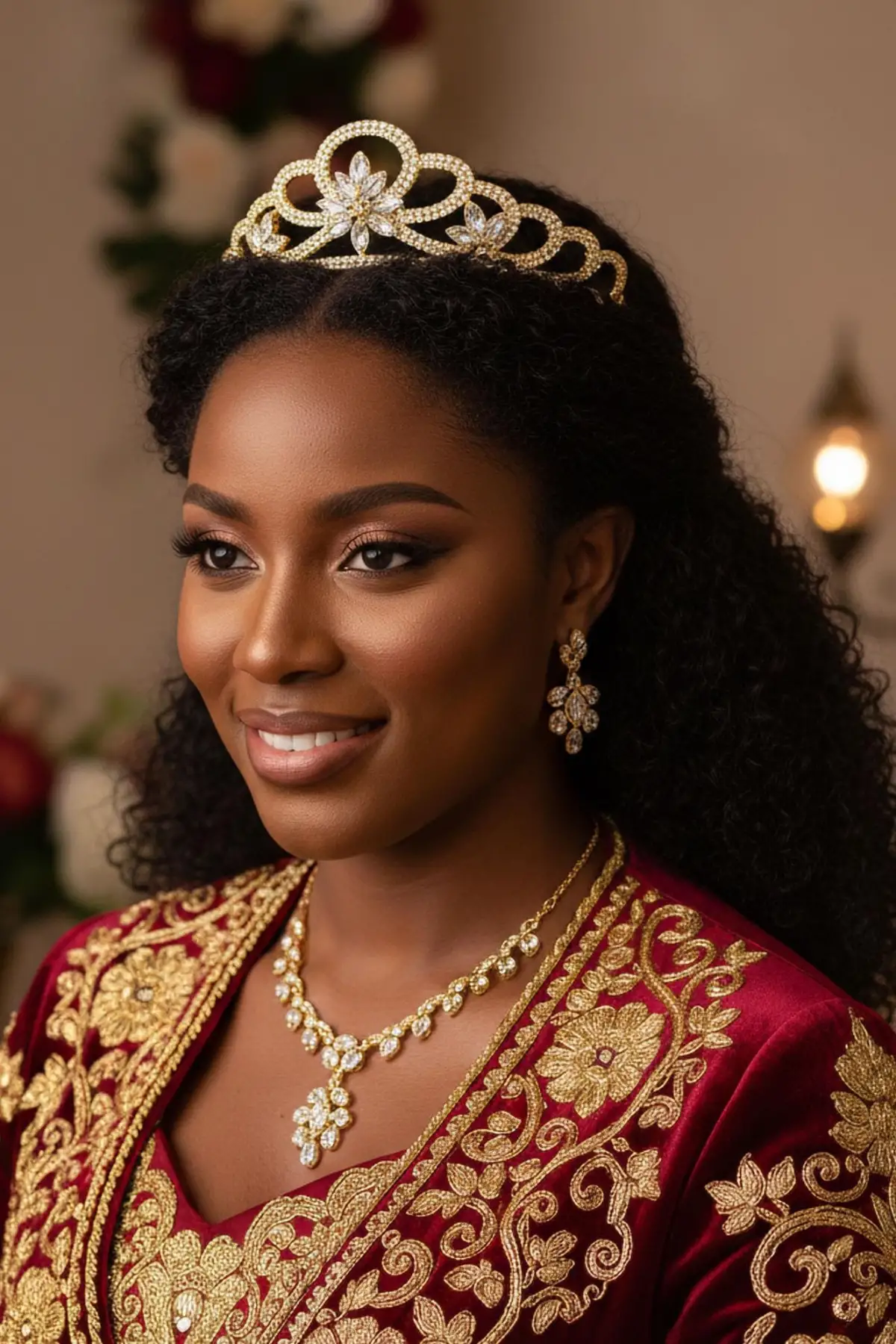 Zirkon Taşlı Gelin/Kına/Nişan/Söz Tasarım Taç