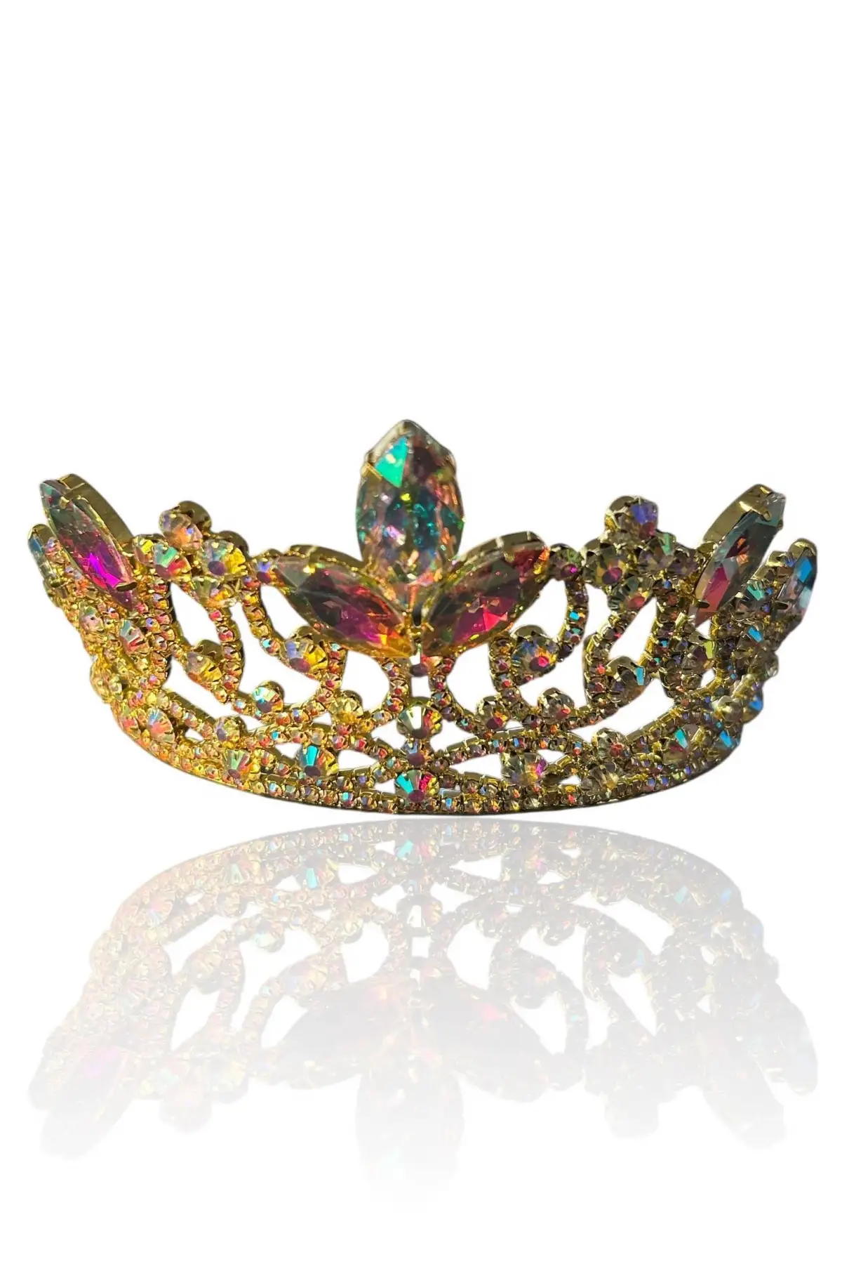 Zirkon Taşlı Gelin/Kına/Nişan/Söz Tasarım Taç