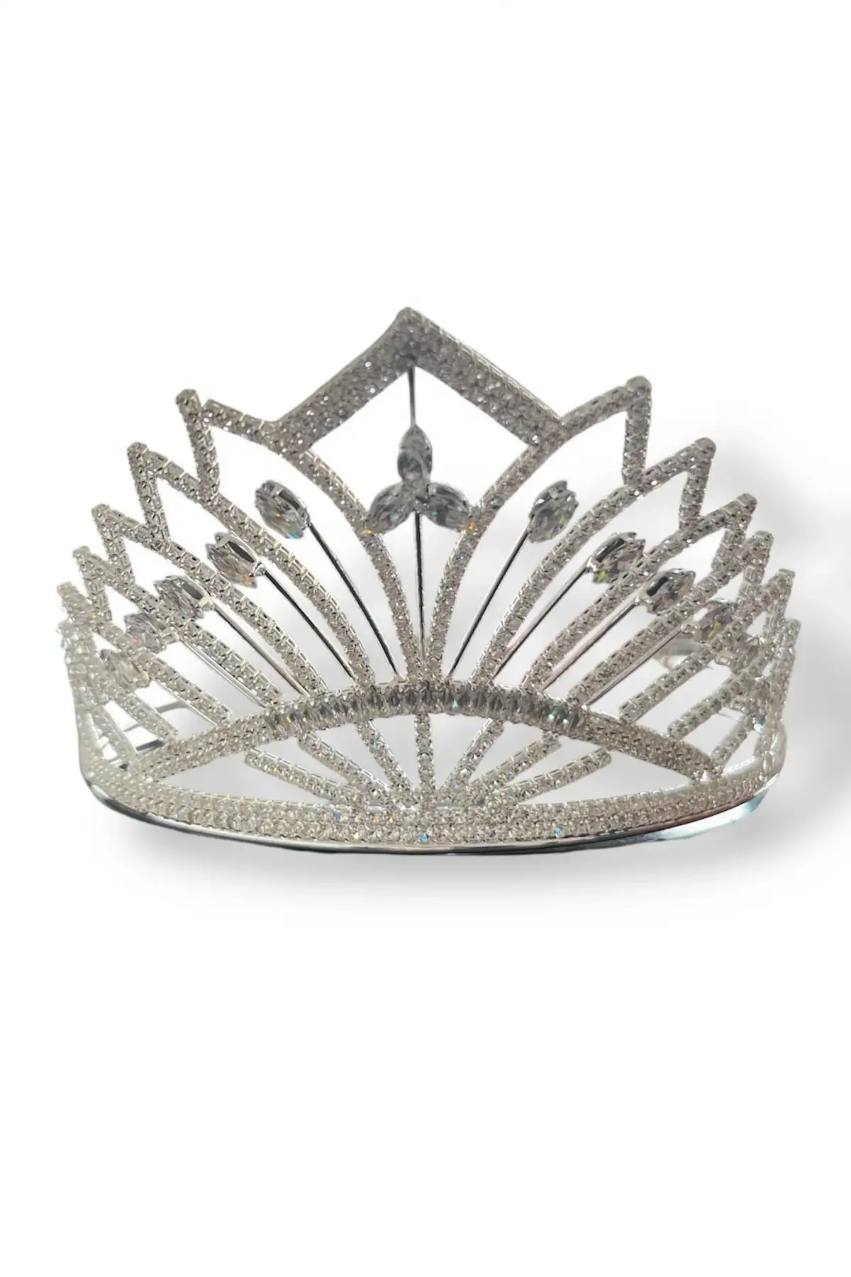 Zirkon Taşlı Gelin/Kına/Nişan/Söz Tasarım Taç