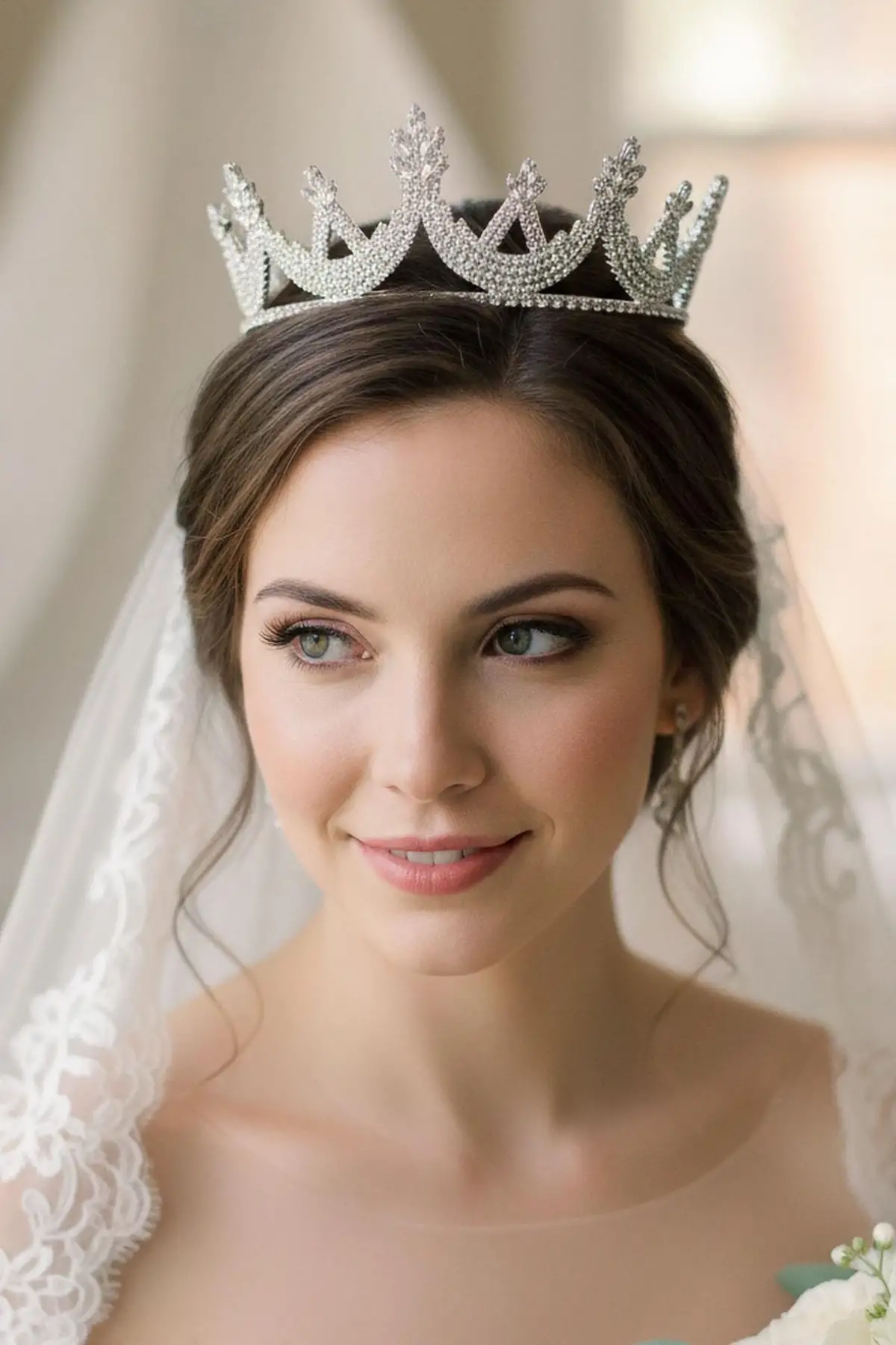 Zirkon Taşlı Gelin/Kına/Nişan/Söz Tasarım Taç