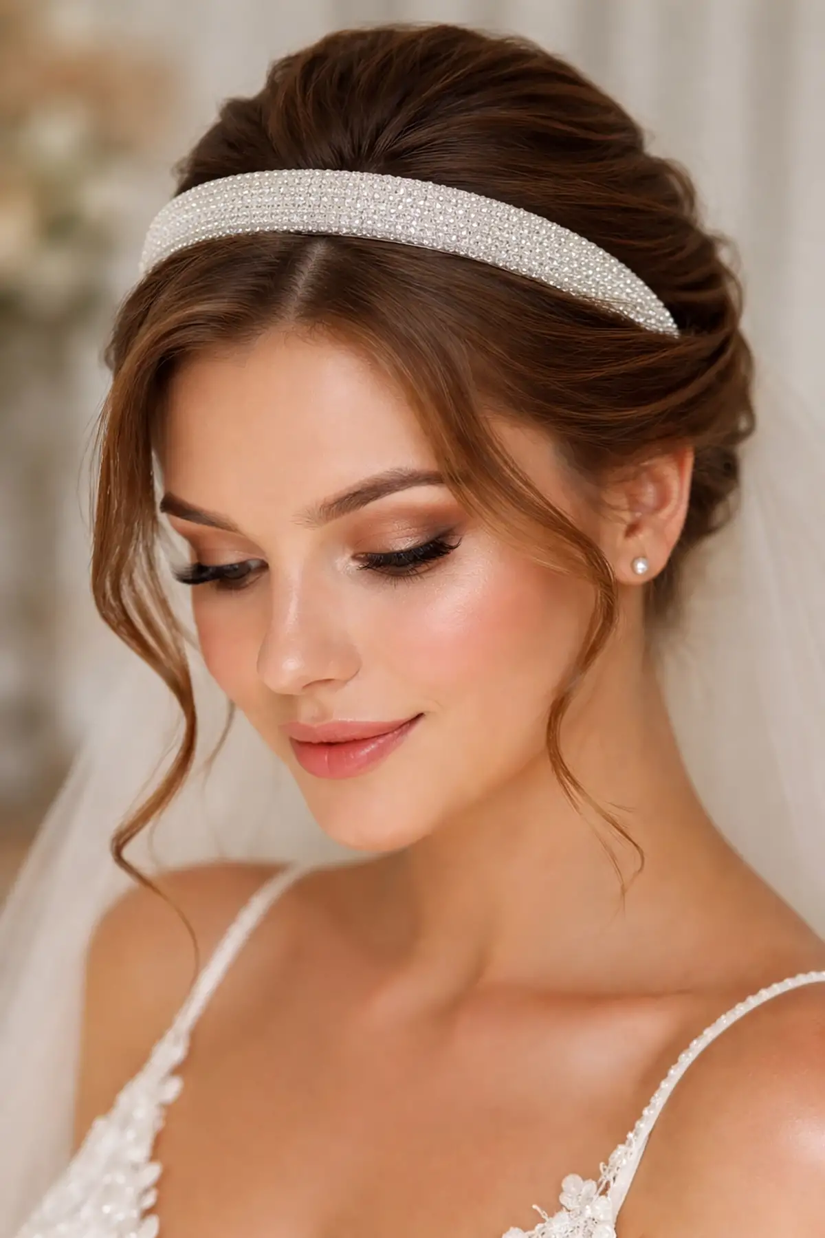 Zirkon Taşlı Gelin/Kına/Nişan/Söz Tasarım Taç