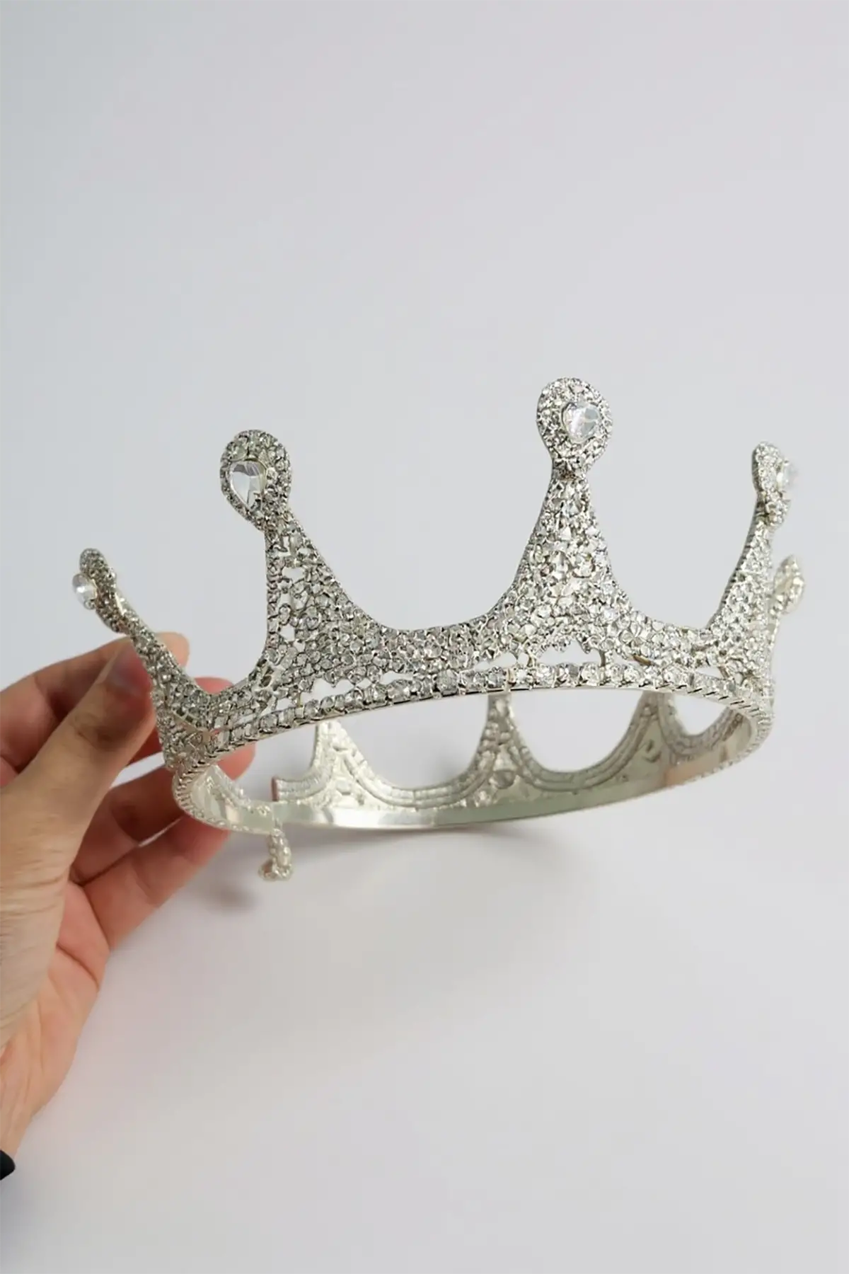 Zirkon Taşlı Gelin/Kına/Nişan/Söz Tasarım Taç