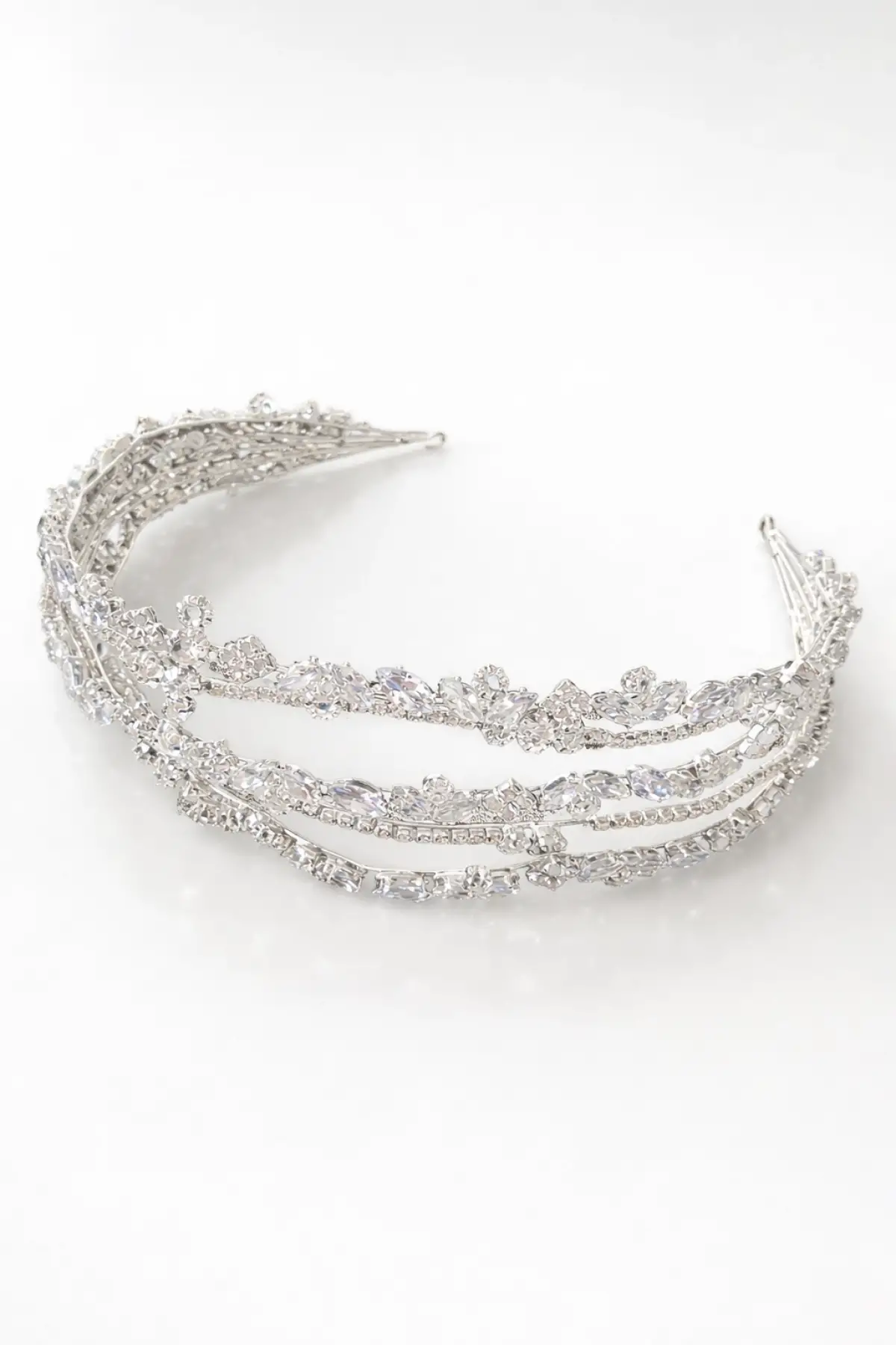 Zirkon Taşlı Gelin/Kına/Nişan/Söz Tasarım Taç