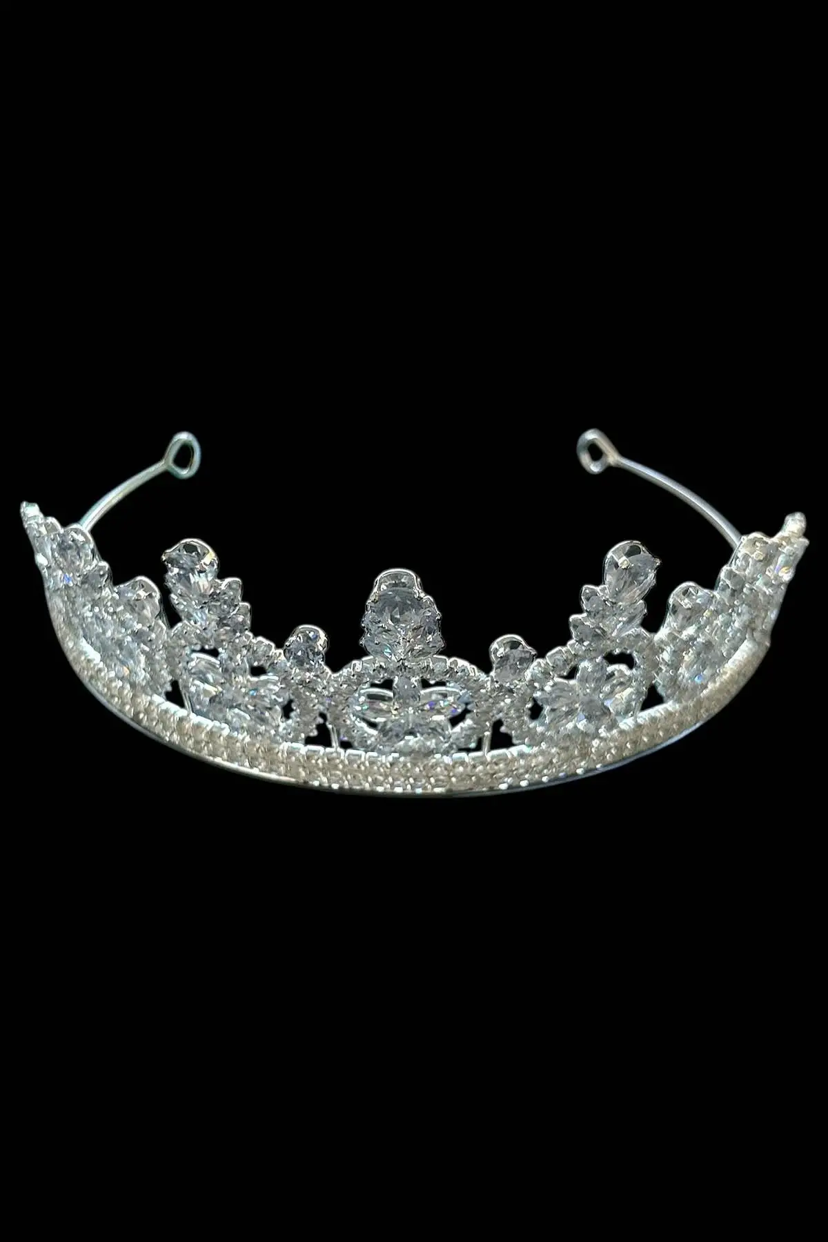 Zirkon Taşlı Gelin/Kına/Nişan/Söz Tasarım Taç