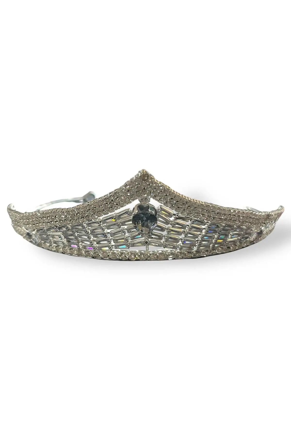 Zirkon Taşlı Gelin/Kına/Nişan/Söz Tasarım Taç