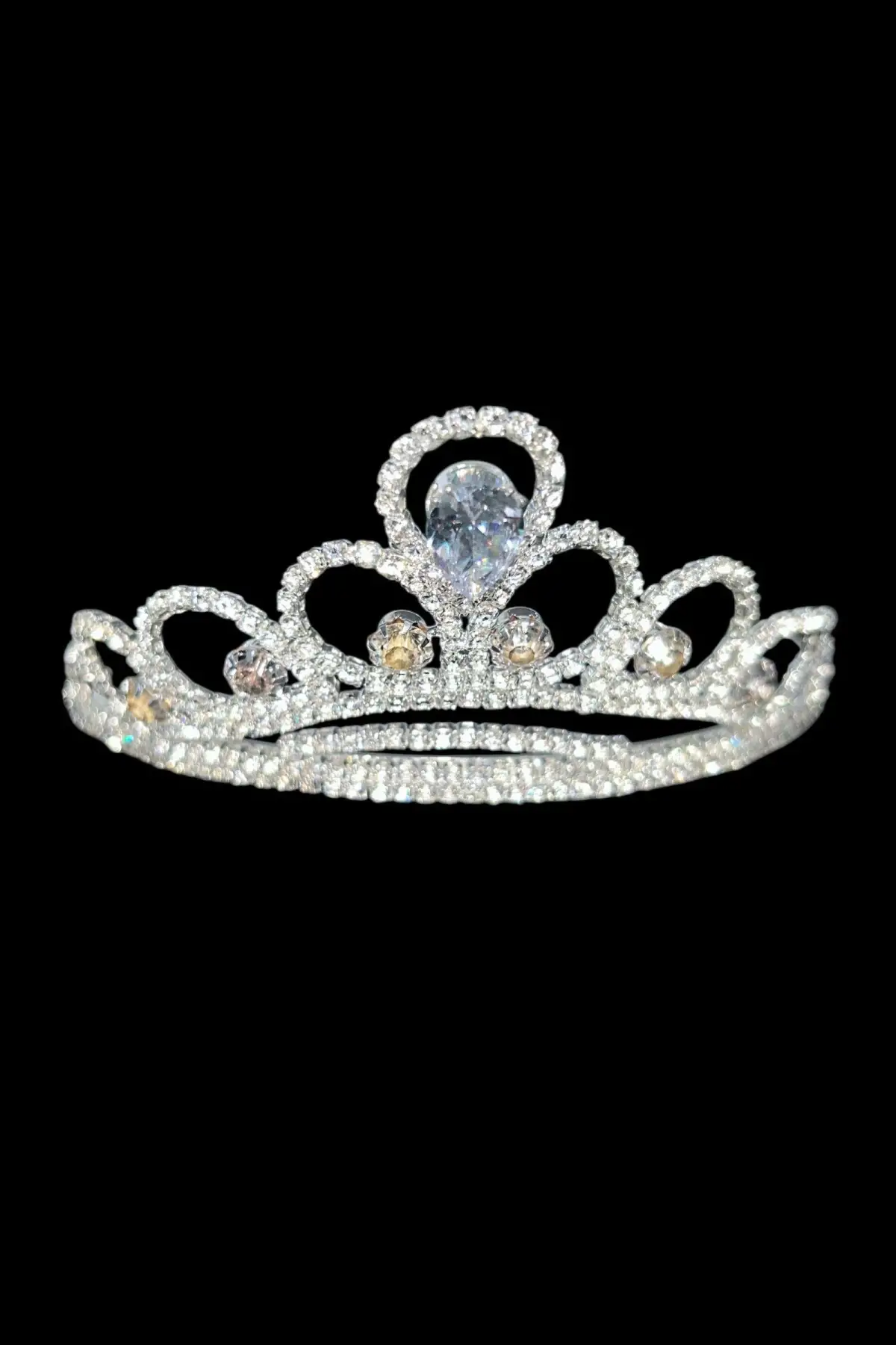 Zirkon Taşlı Gelin/Kına/Nişan/Söz Tasarım Taç